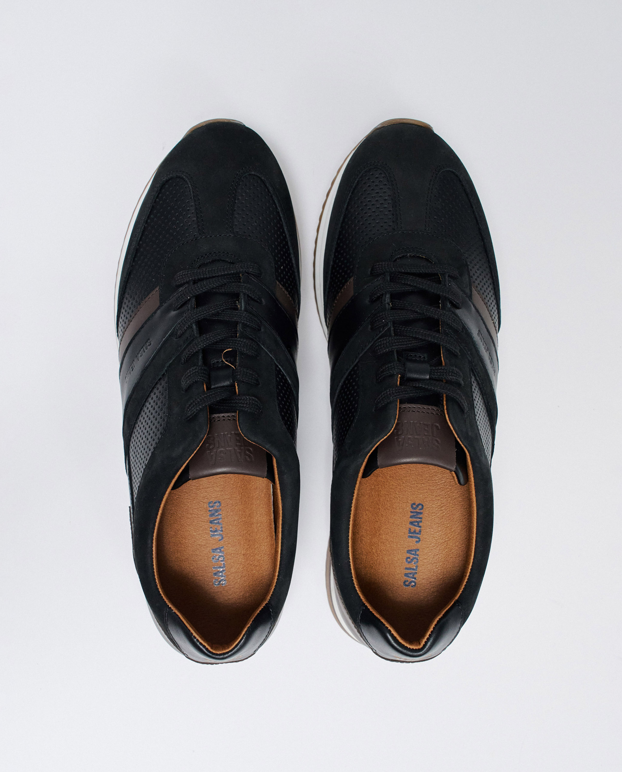 Zapatillas de hombre de ante - Salsa Jeans - Acero negro Acero negro-2