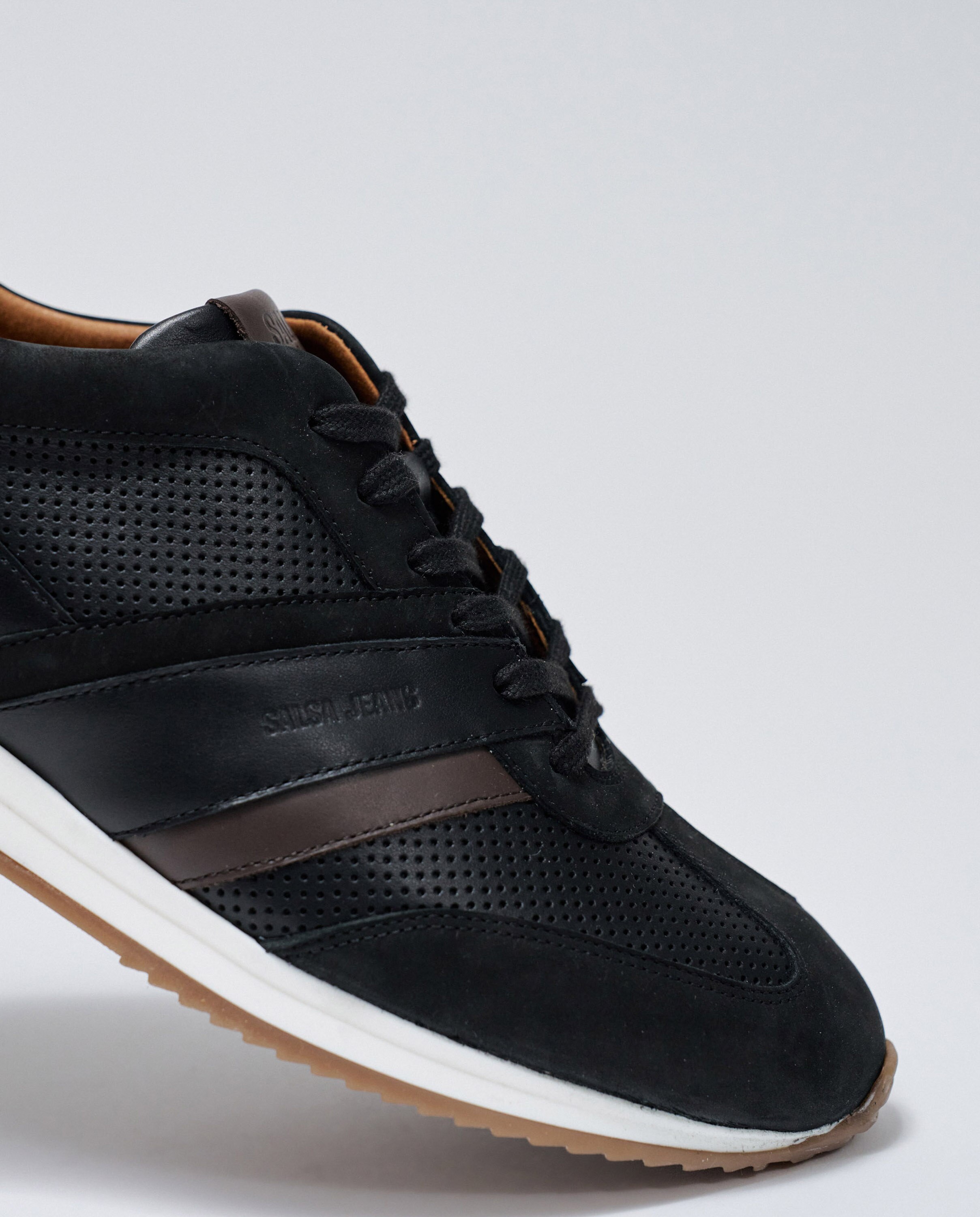Zapatillas de hombre de ante - Salsa Jeans - Acero negro Acero negro-5