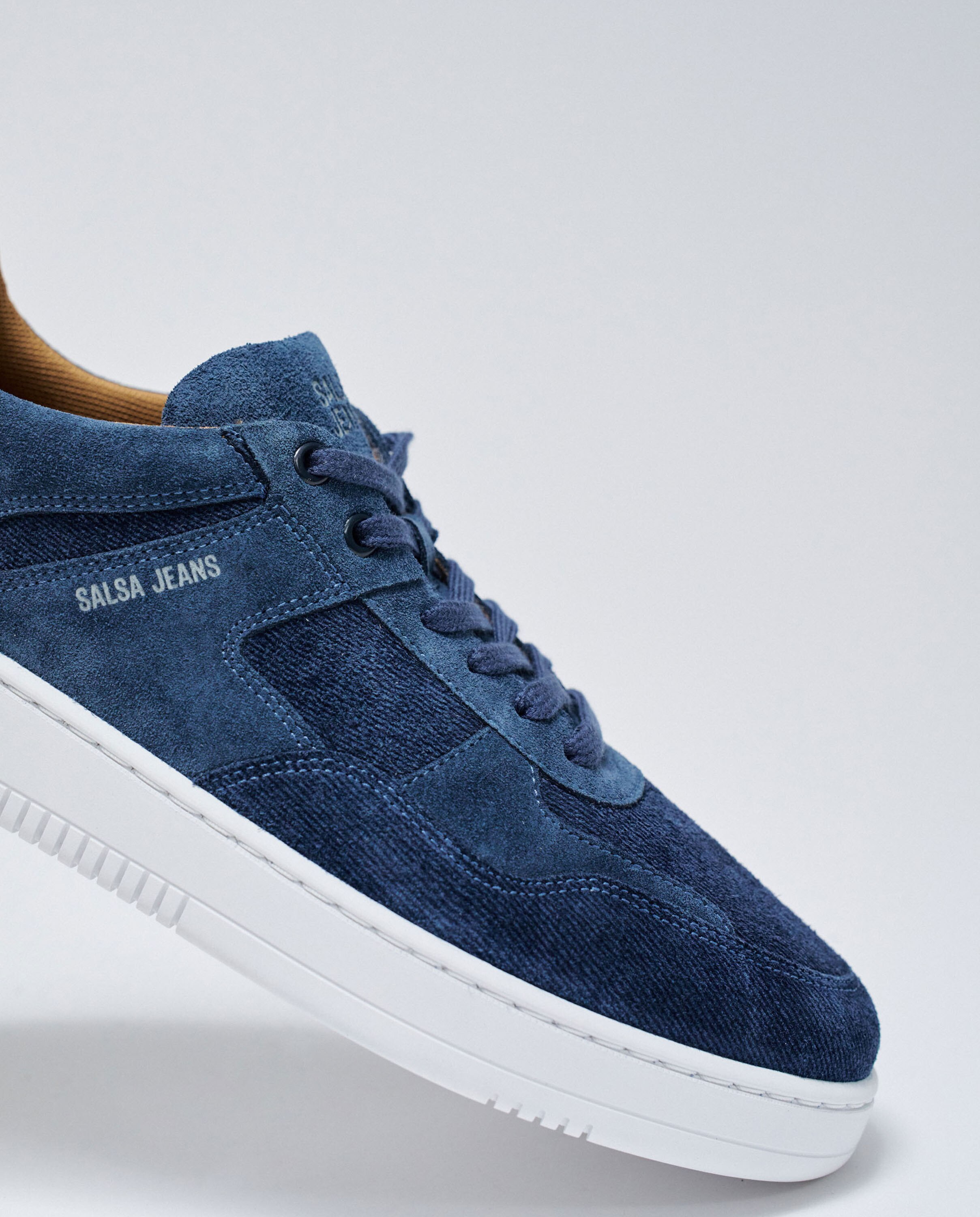 Zapatillas de hombre de ante - Salsa Jeans - Azul Azul-5