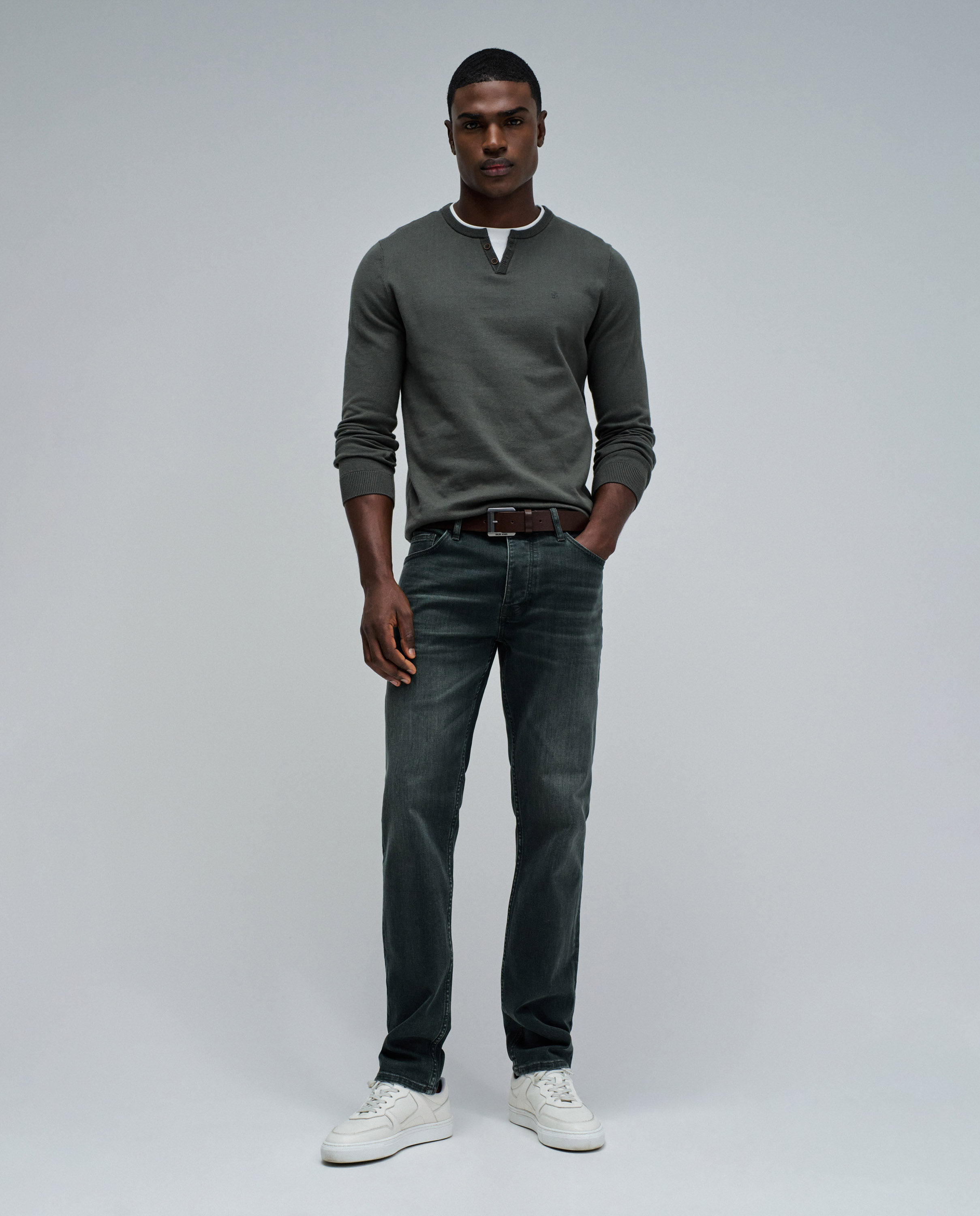 Jersey de punto de hombre - Salsa Jeans - Verde Verde-5
