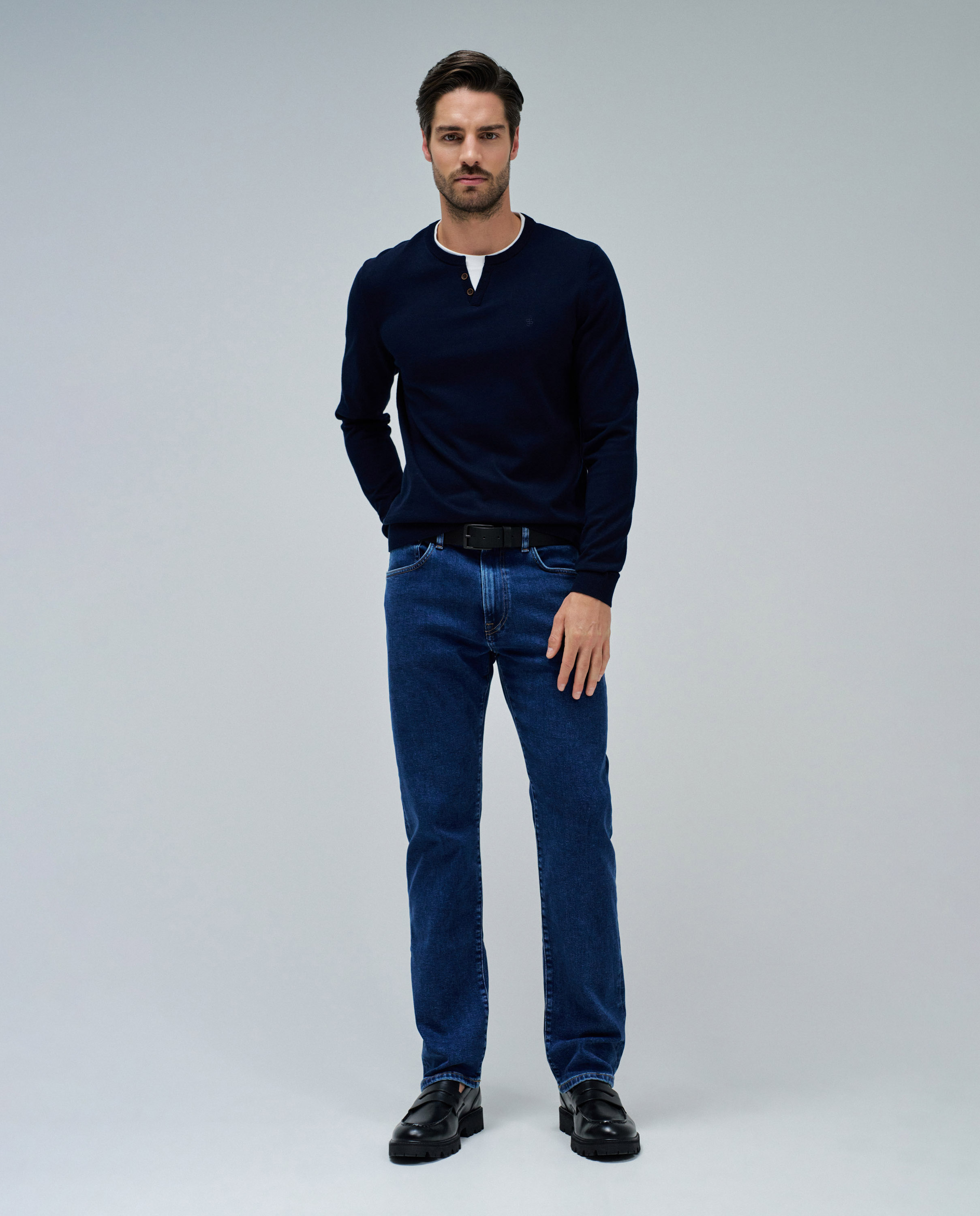 Jersey de punto de hombre - Salsa Jeans - Azul Azul-5