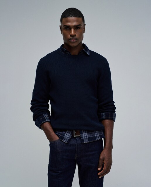 Imagen 0 de Jersey de hombre de punto texturizado