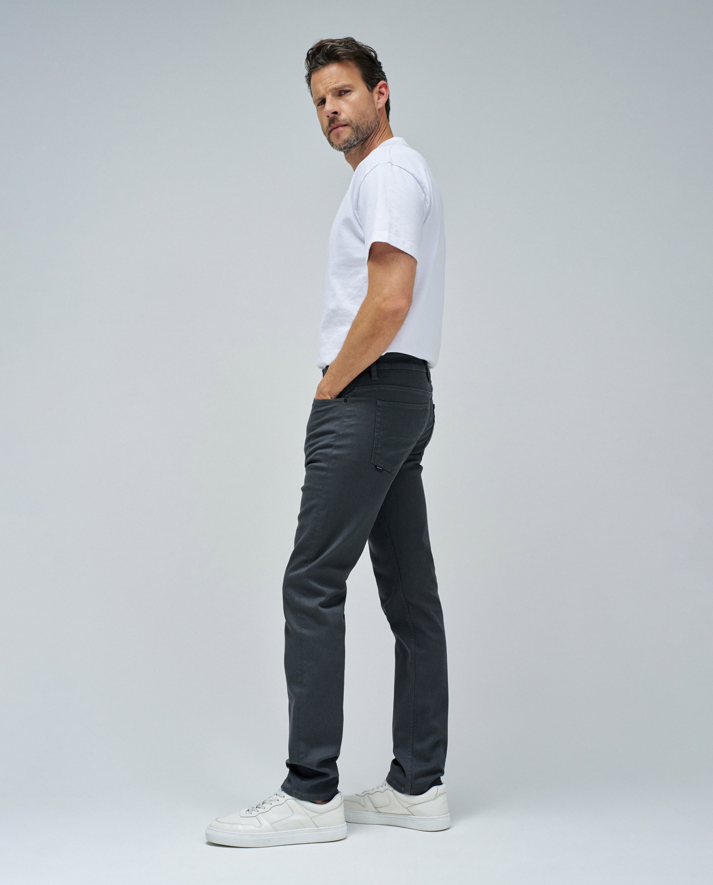 Pantalones de hombre cinco bolsillos slim fit s-activ - Salsa Jeans - Gris oscuro Gris oscuro-2