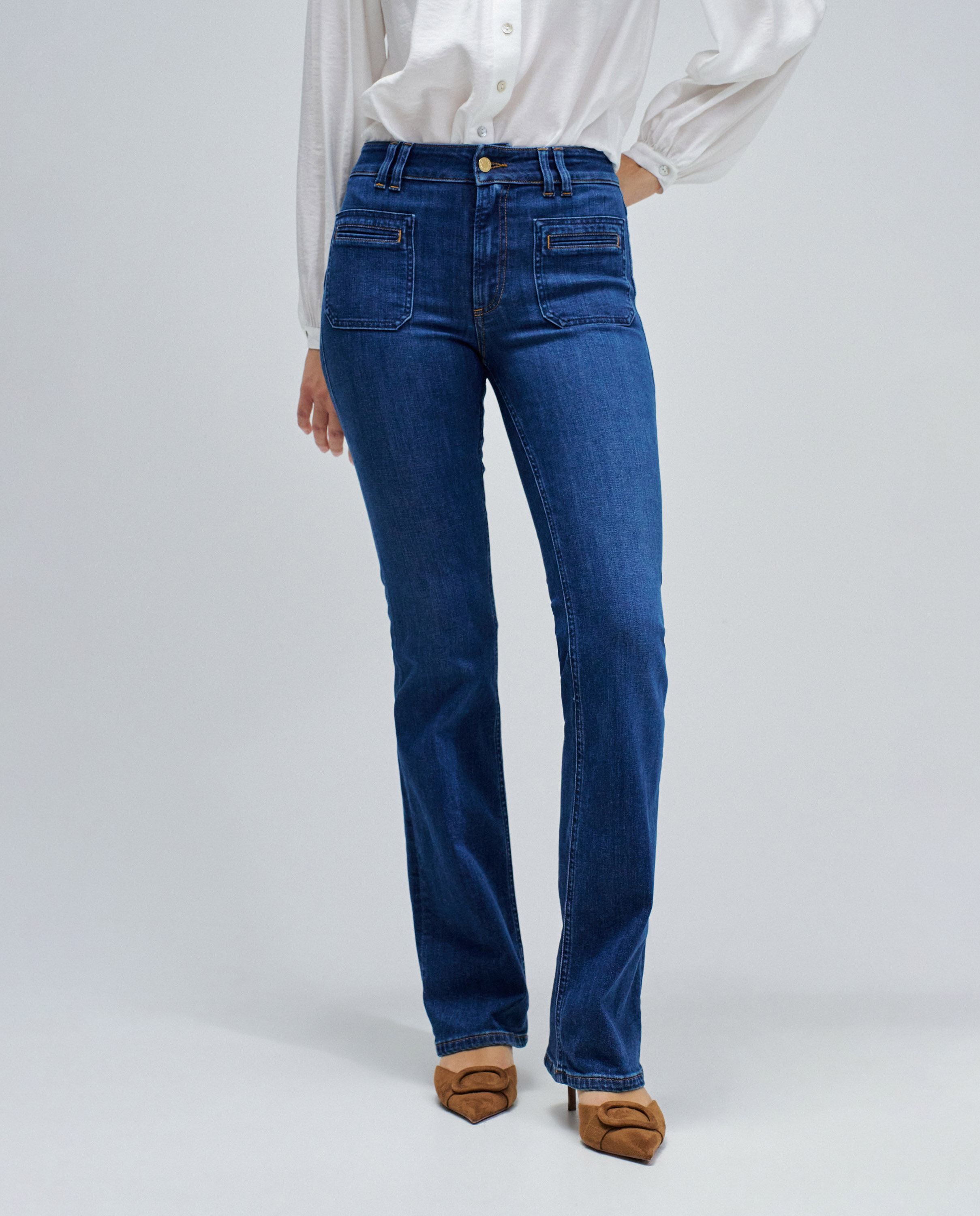 Vaqueros de mujer destiny push up bootcut - Salsa Jeans - Azul Azul-5