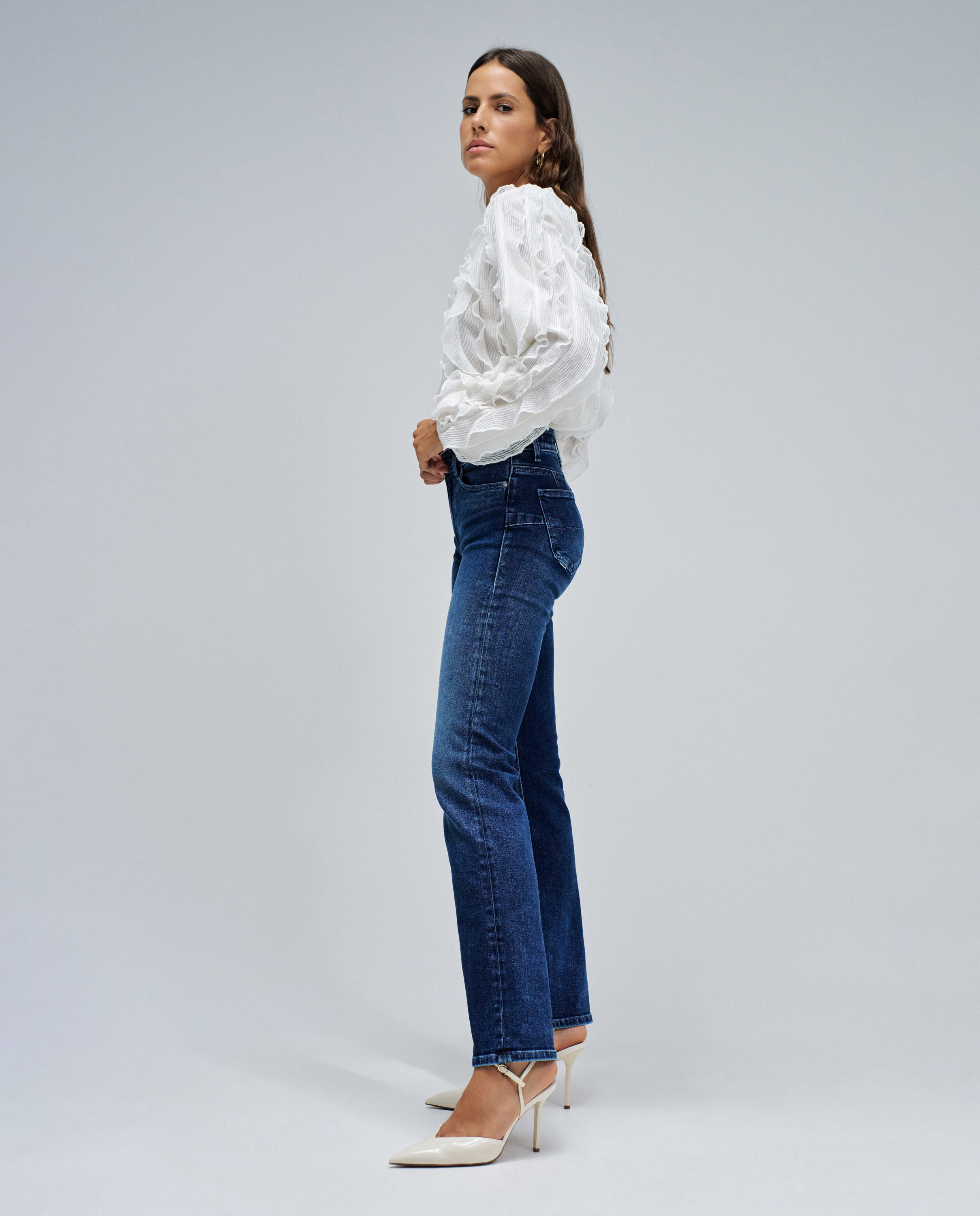 Vaqueros de mujer destiny push up straight - Salsa Jeans - Azul Azul-2