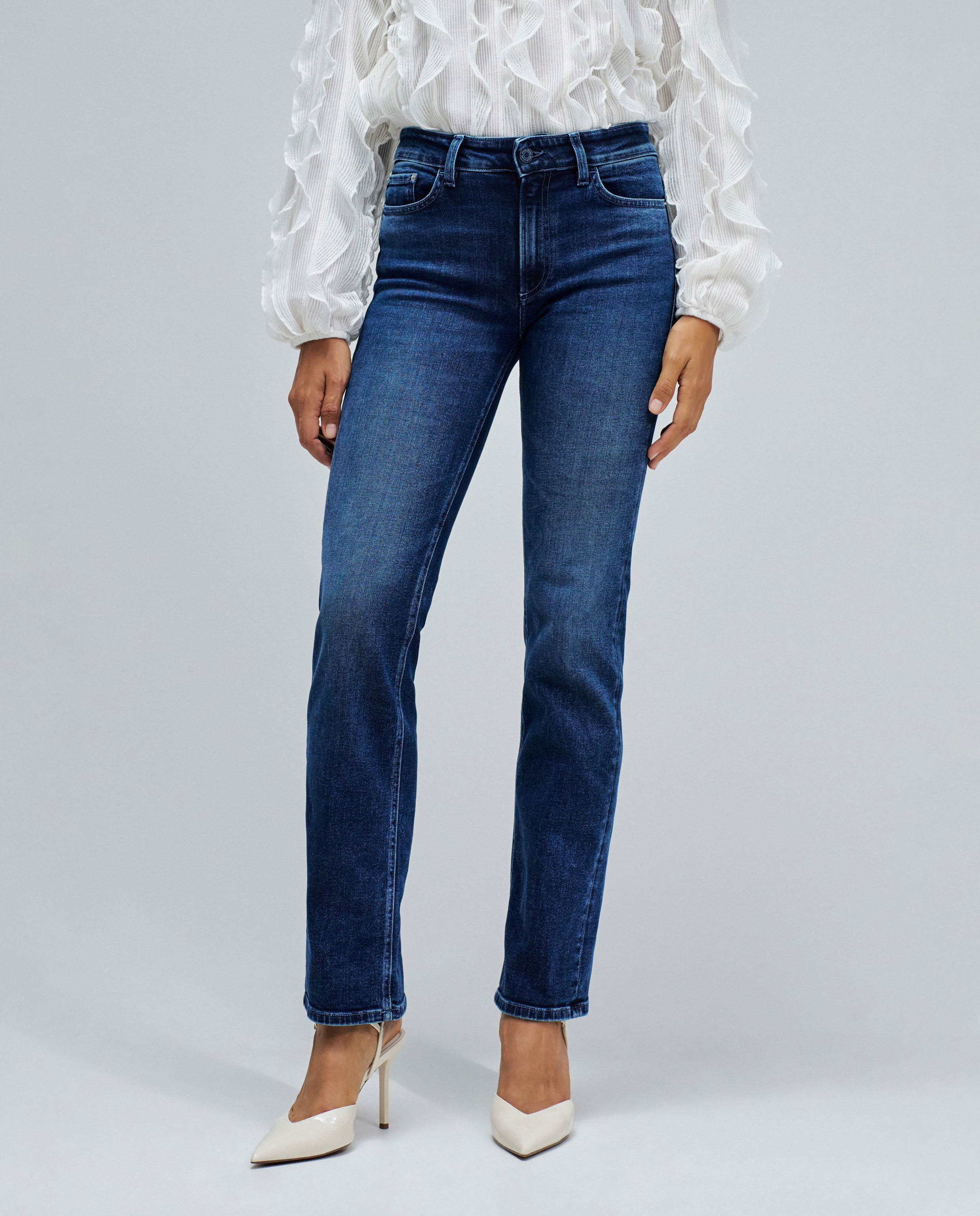 Vaqueros de mujer destiny push up straight - Salsa Jeans - Azul Azul-5