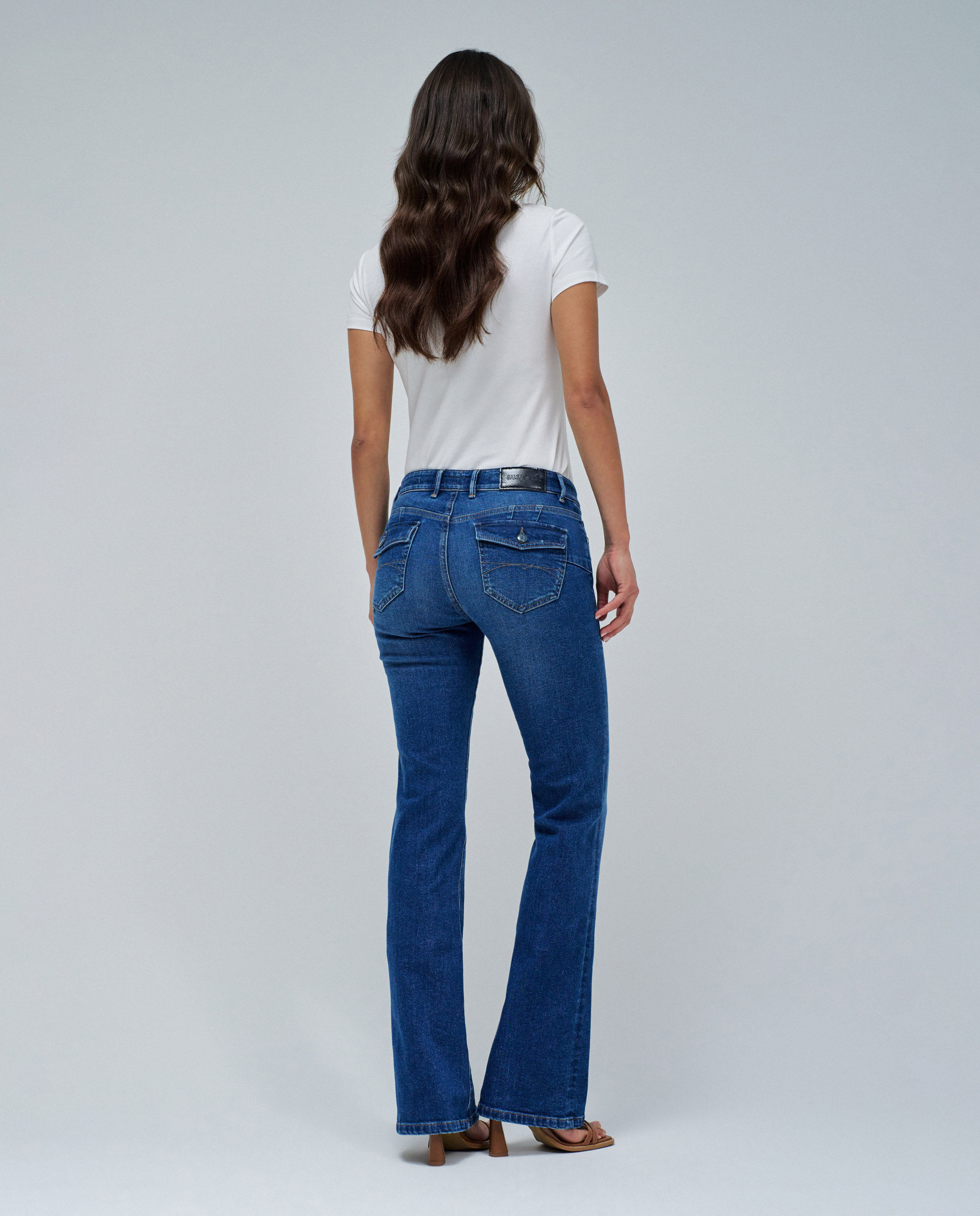 Vaqueros wonder push up bootcut de mujer - Salsa Jeans - Azul Azul-3