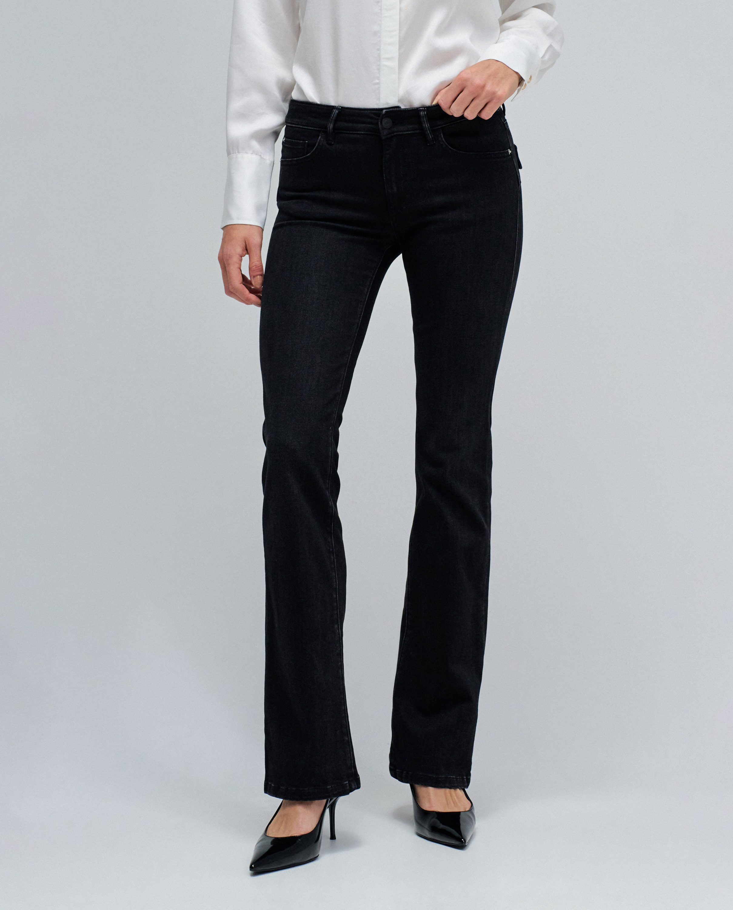 Vaqueros de mujer wonder push up bootcut - Salsa Jeans - Negro Negro-5