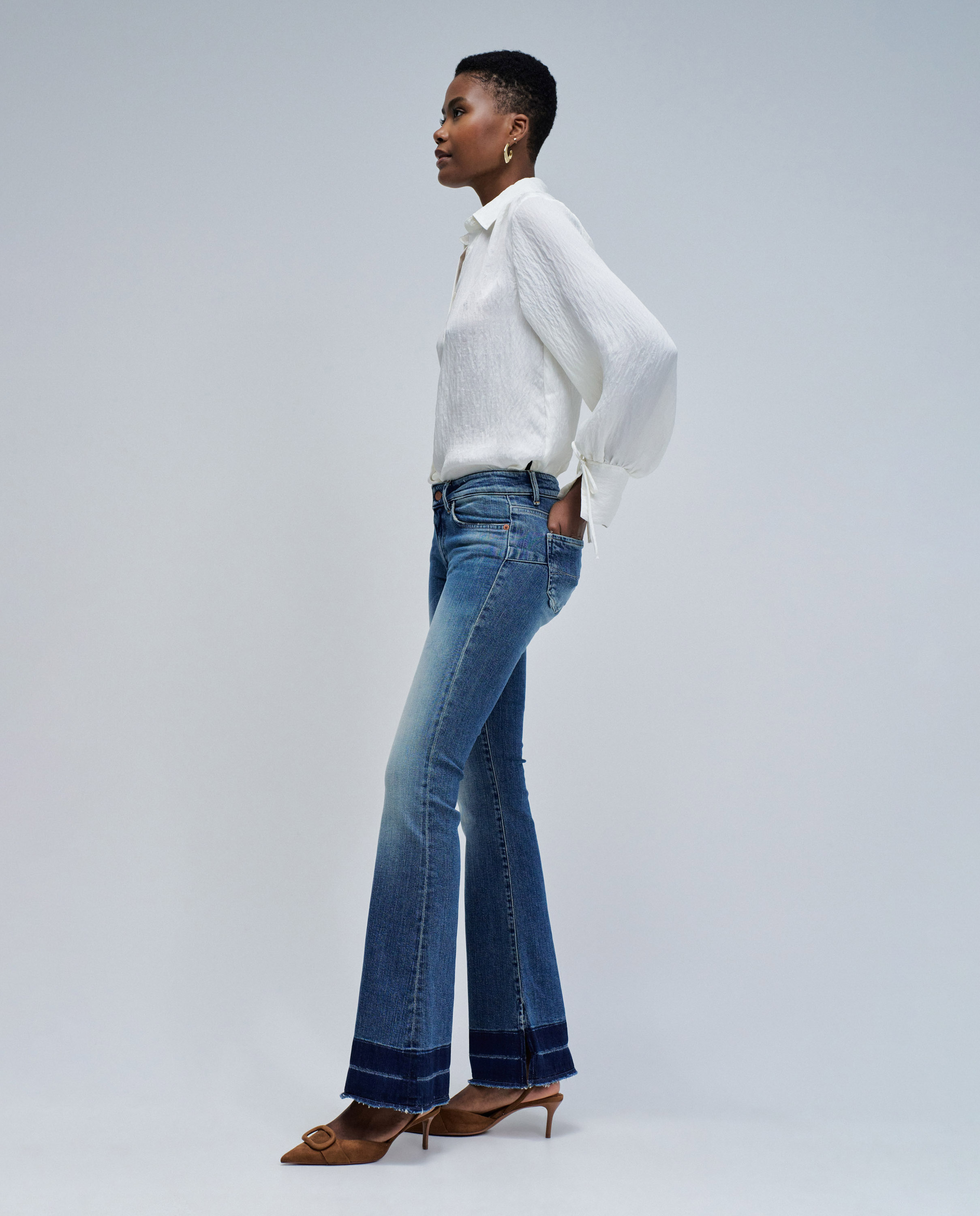 Vaqueros de mujer wonder flare - Salsa Jeans - Azul Azul-2