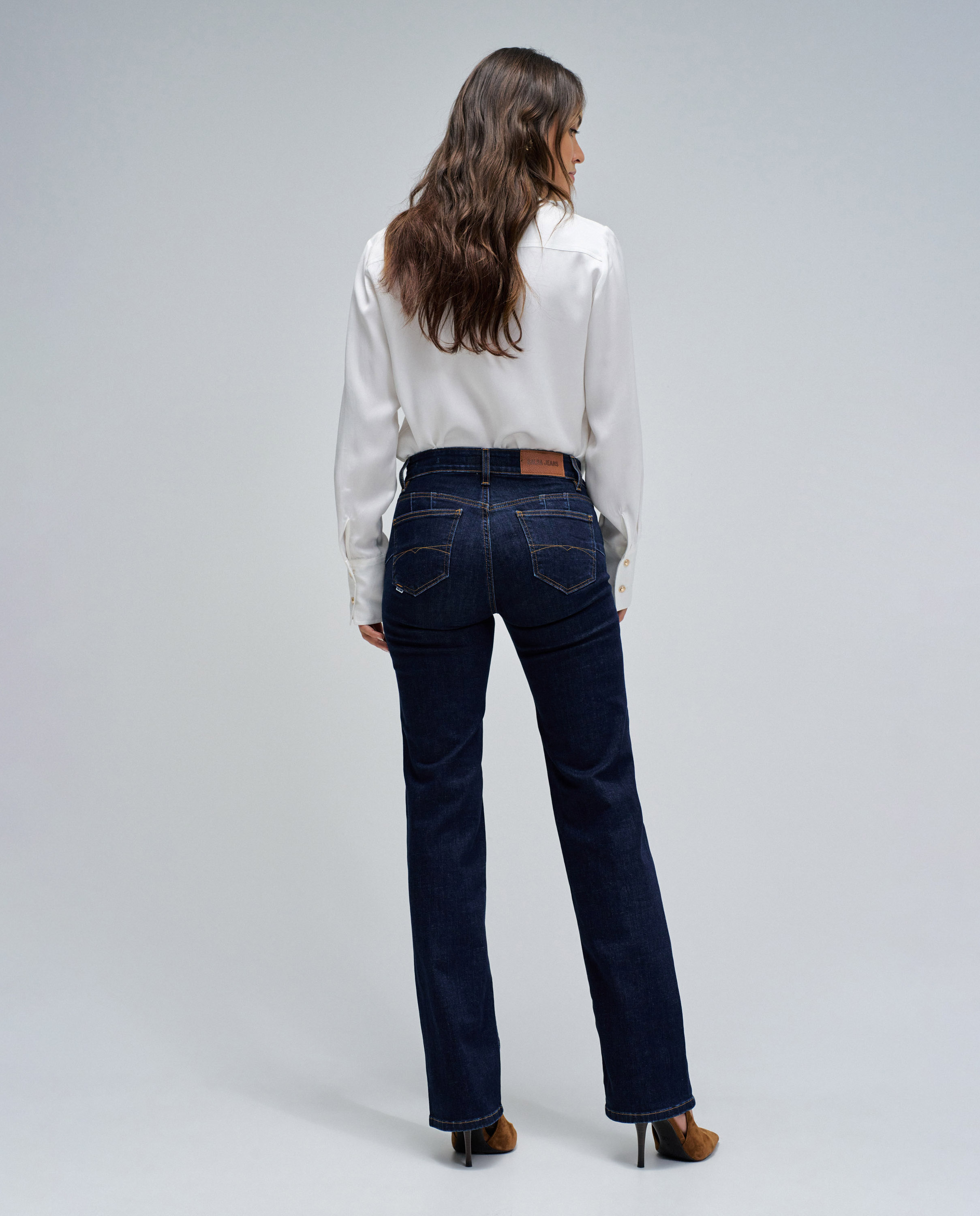 Vaqueros de mujer destiny push up straight - Salsa Jeans - Azul Azul-3