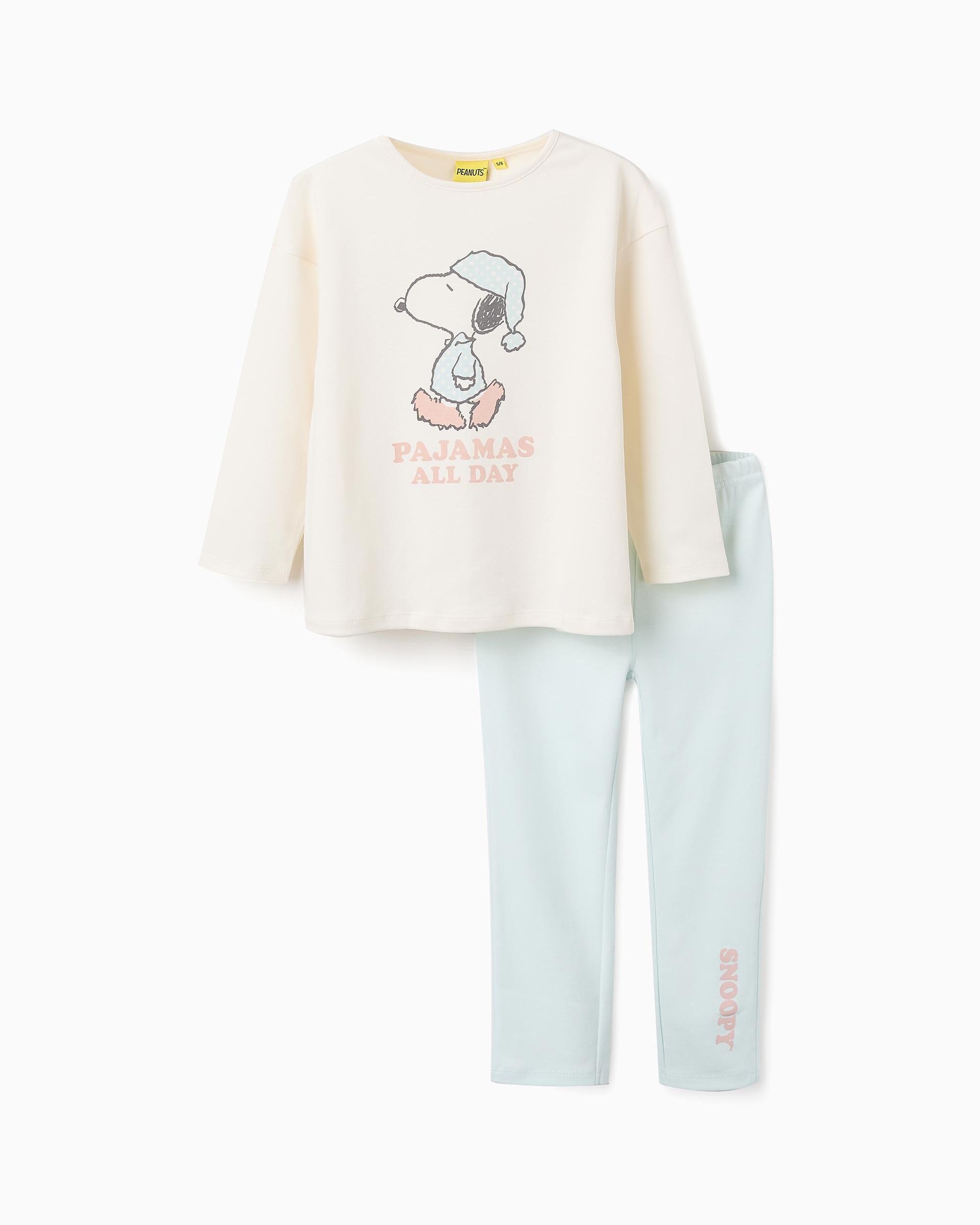 Pijama de niña 100% algodón tema Snoopy