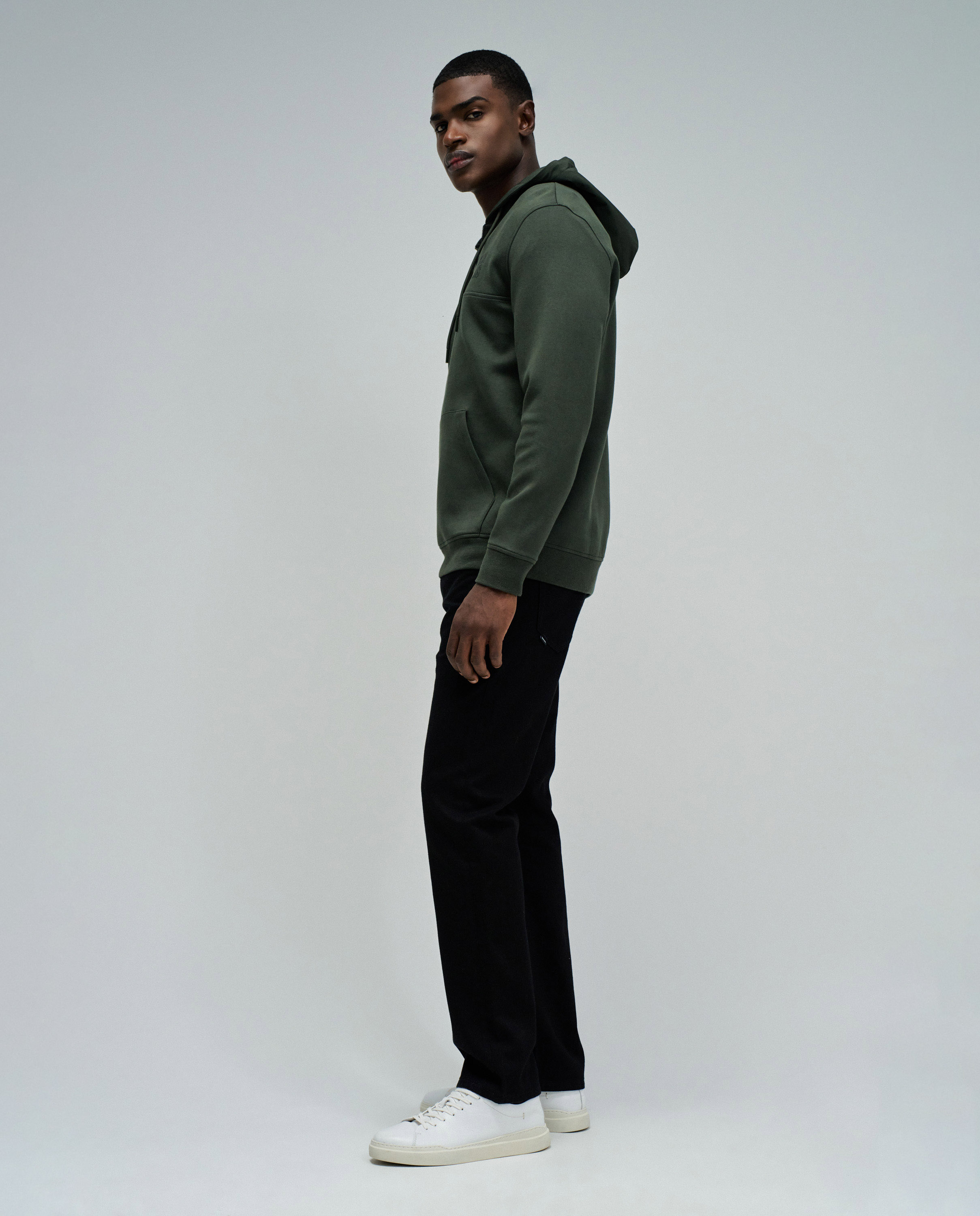 Sudadera de hombre con capucha - Salsa Jeans - Verde oscuro Verde oscuro-2