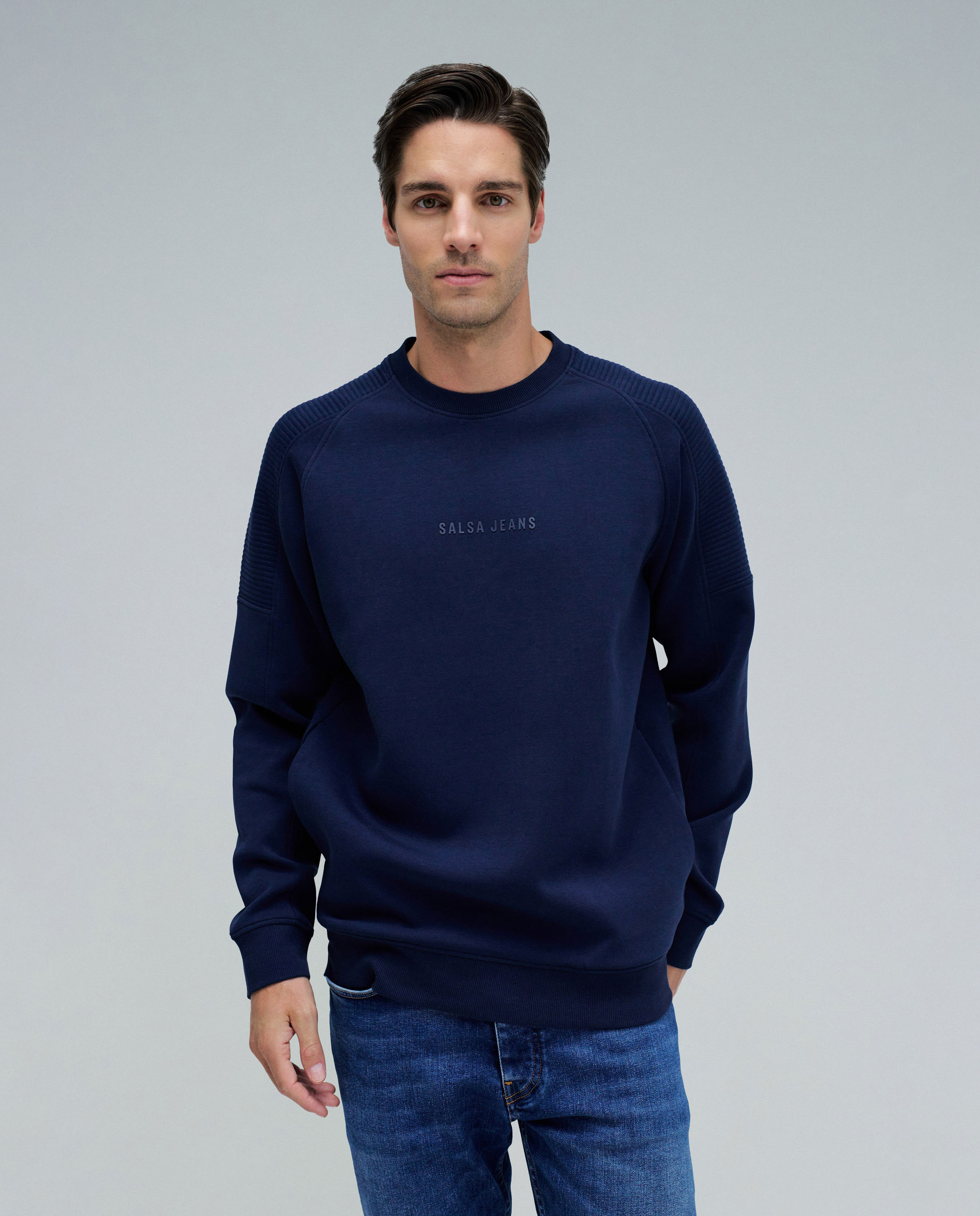 Imagen 0 de Sudadera de hombre con logo Azul marino