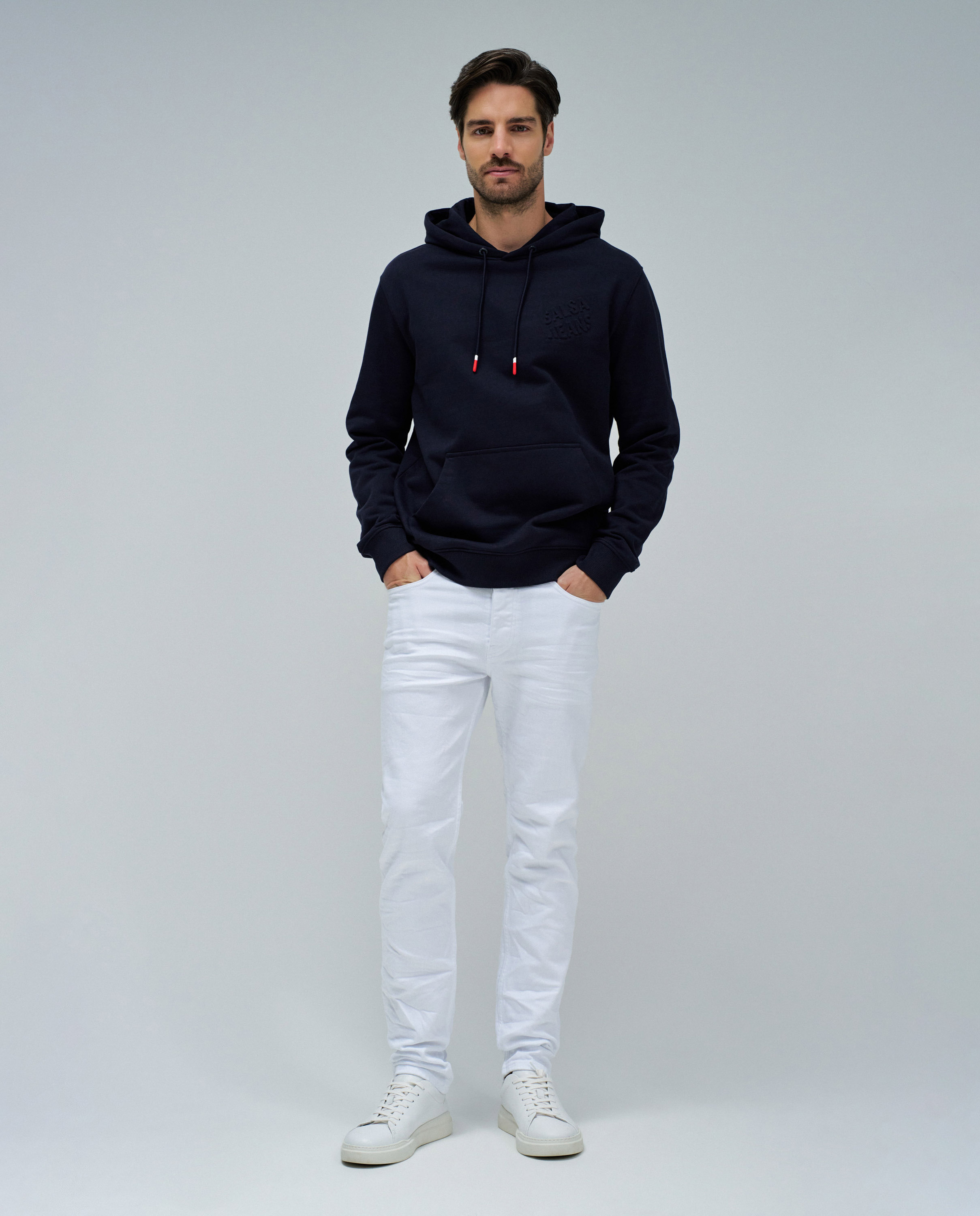 Sudadera de hombre con logo - Salsa Jeans - Azul marino Azul marino-5