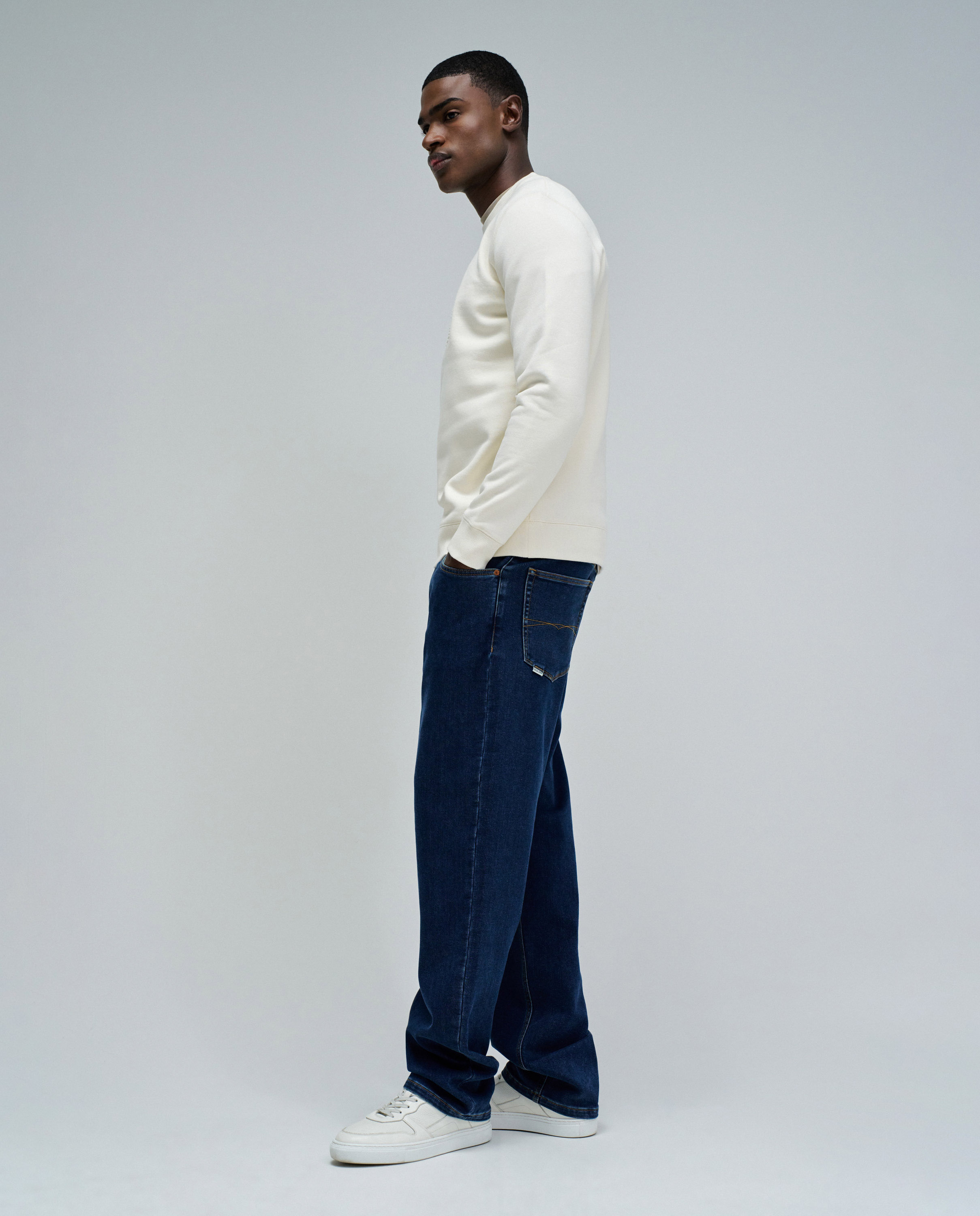Sudadera de hombre con logo - Salsa Jeans - Crema Crema-2