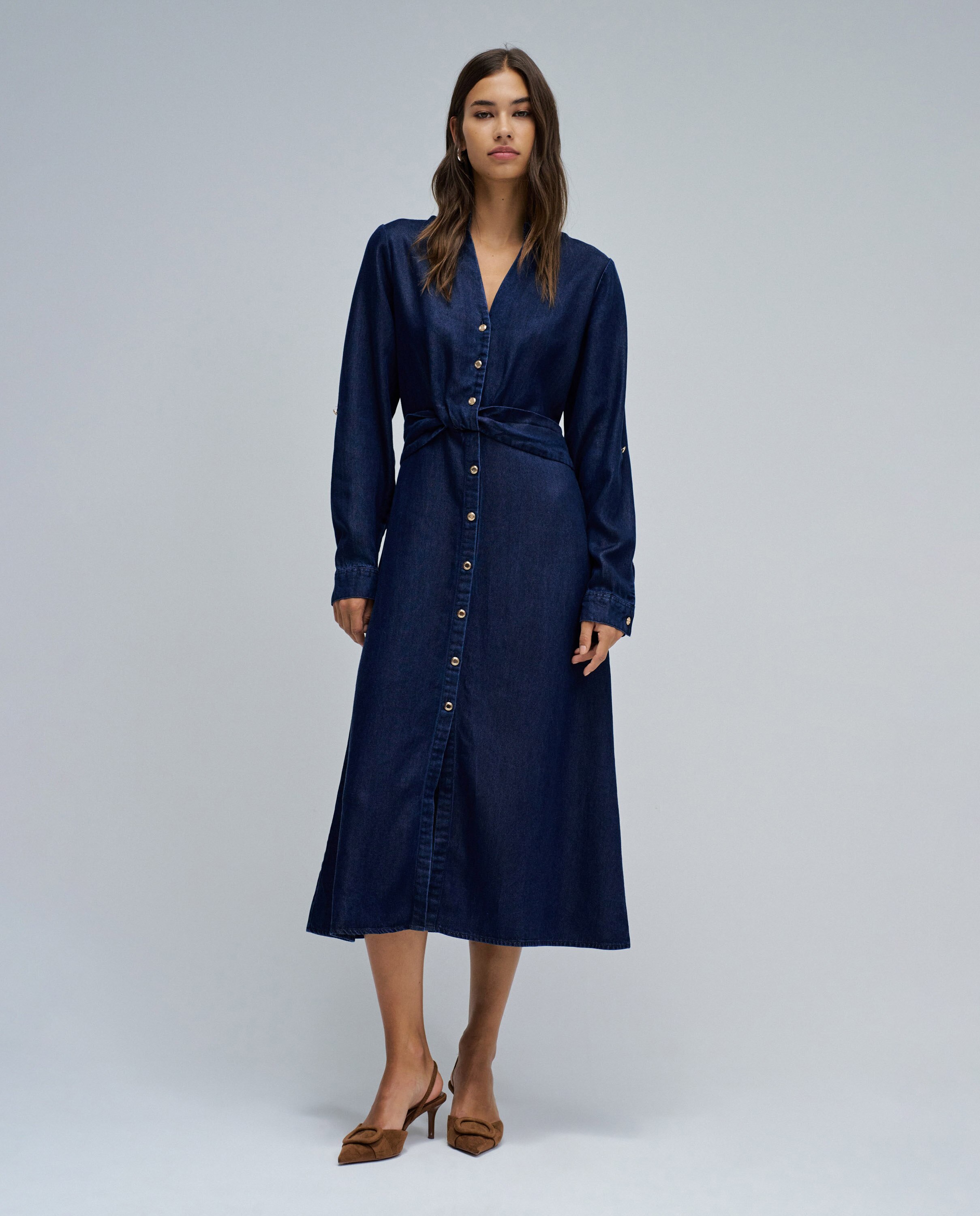Vestido de mujer en lightdenim - Salsa Jeans - Azul Azul-5