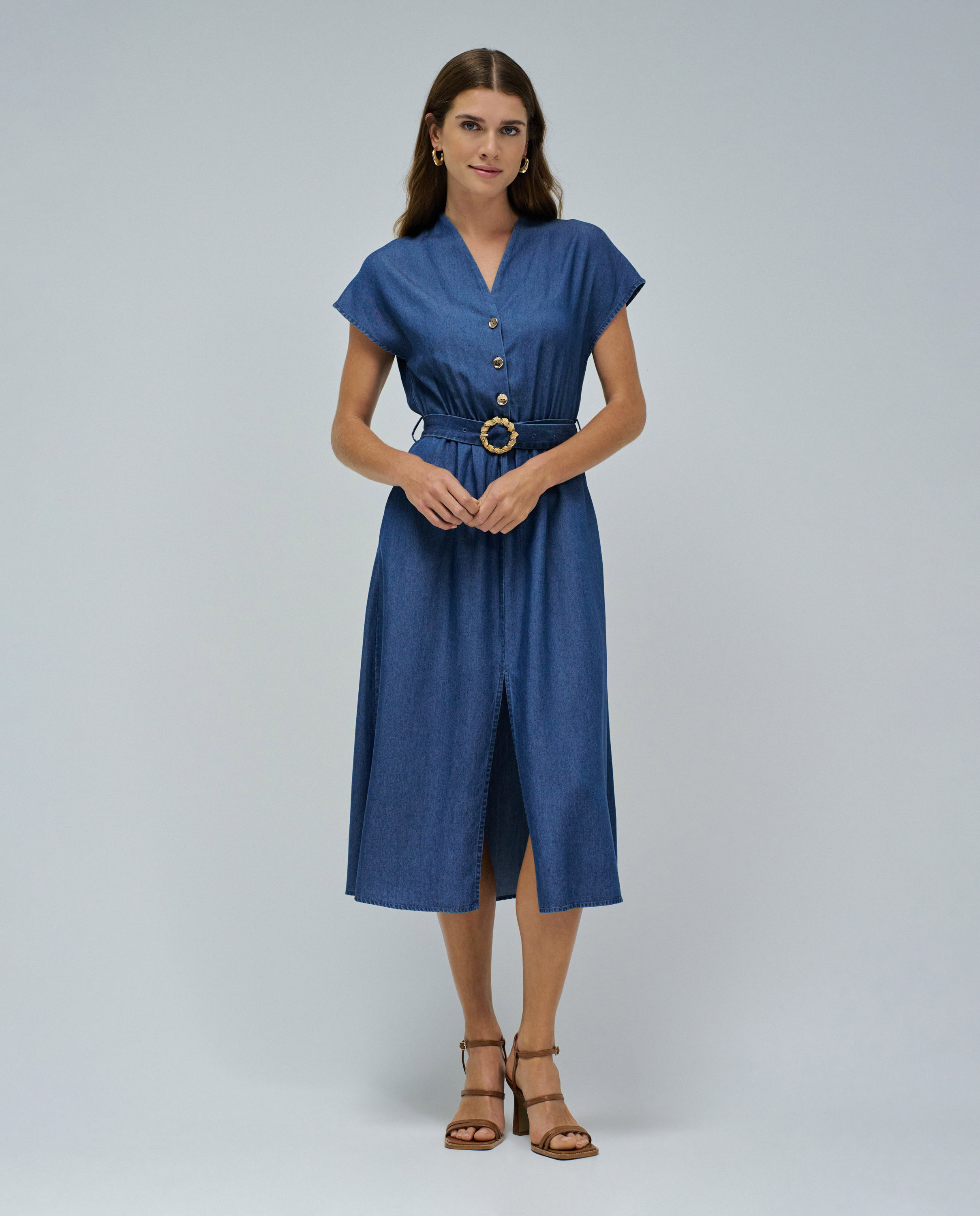 Vestido de mujer en lightdenim - Salsa Jeans - Azul denim Azul denim-1