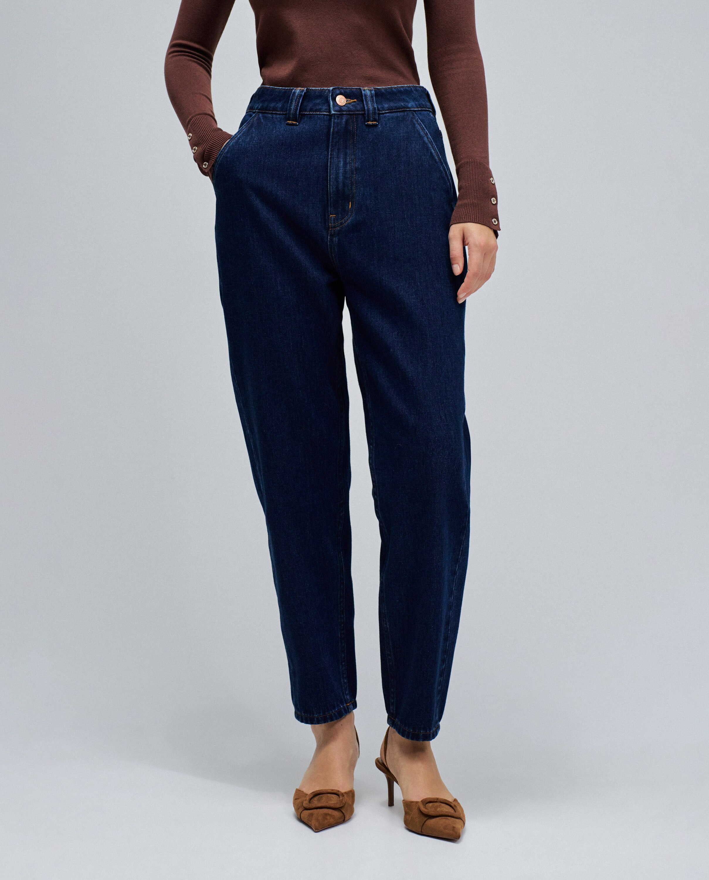 Vaqueros de mujer slouchy cropped slim - Salsa Jeans - Azul Azul-5
