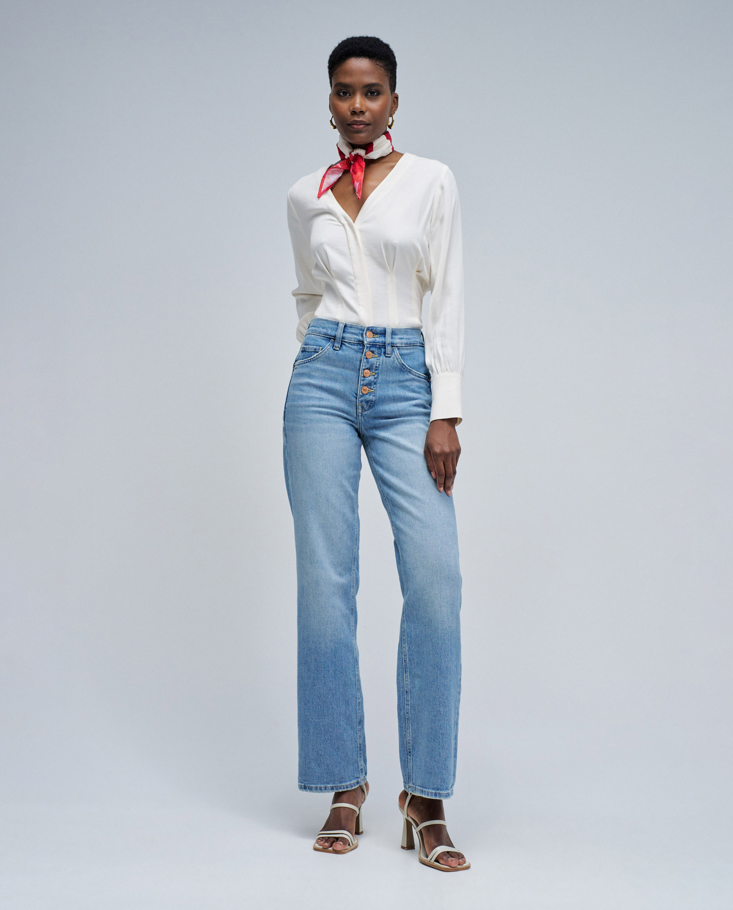 Vaqueros de mujer faith push in straight - Salsa Jeans - Azul Azul-1