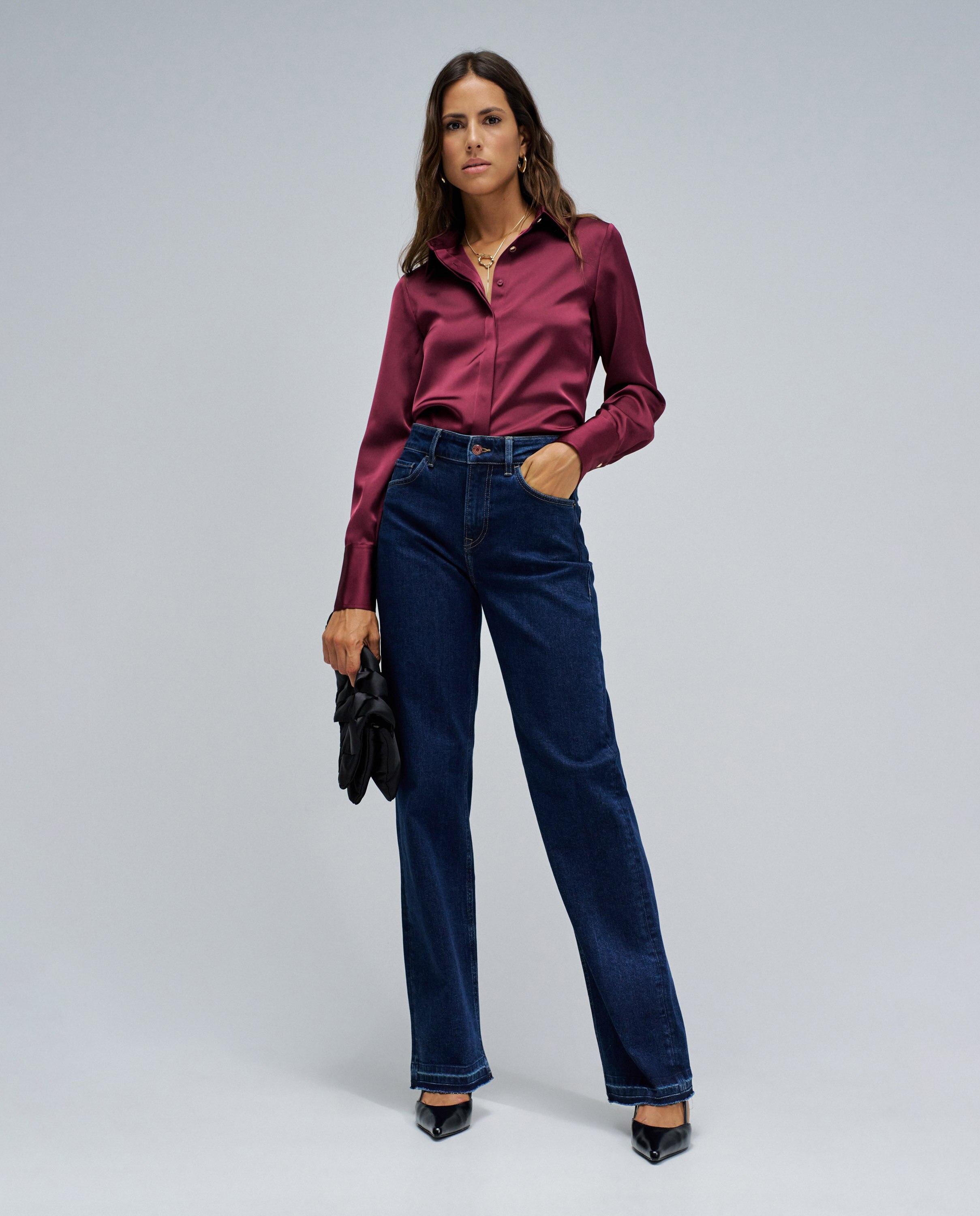 Vaqueros de mujer true straight - Salsa Jeans - Azul Azul-1