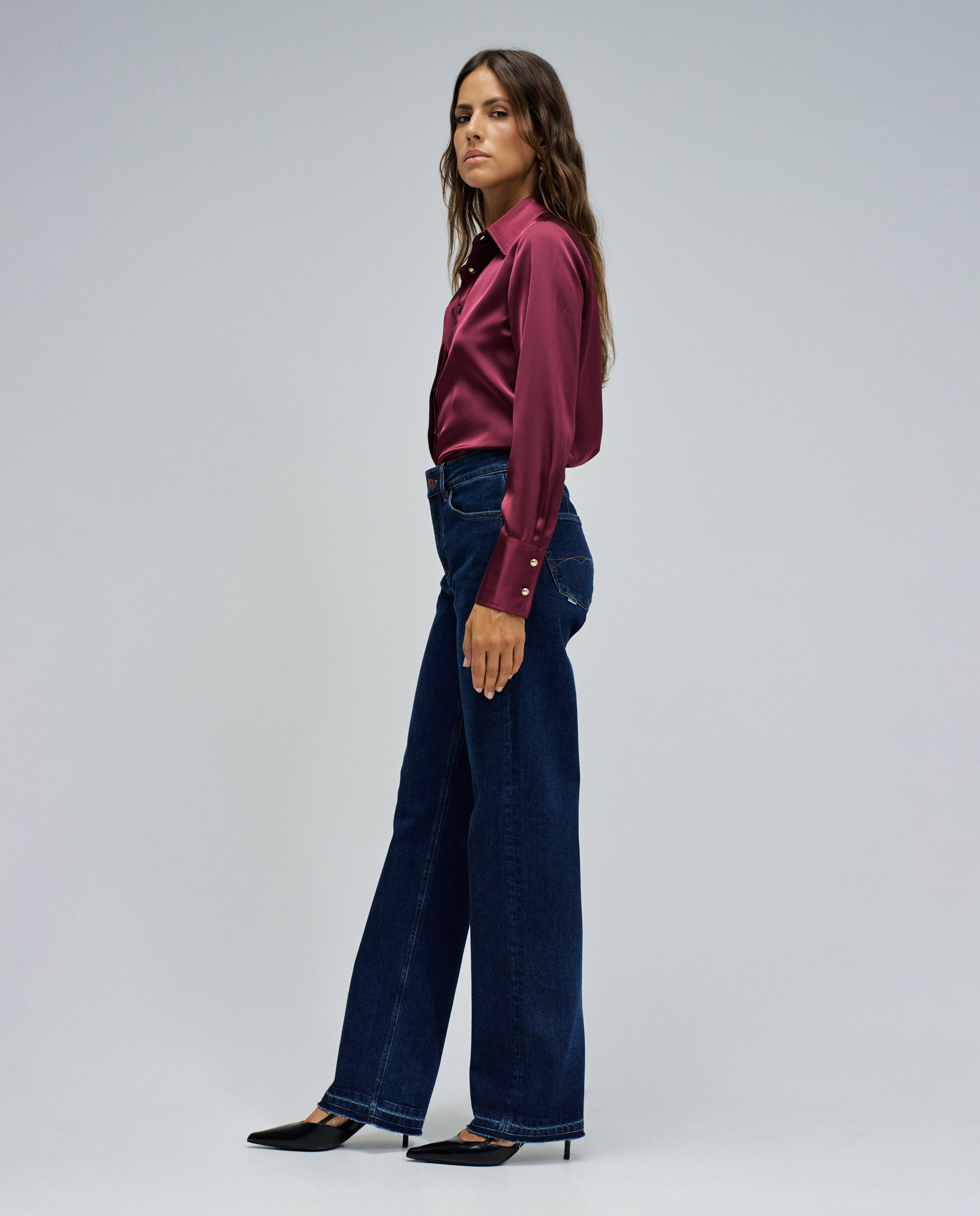 Vaqueros de mujer true straight - Salsa Jeans - Azul Azul-2