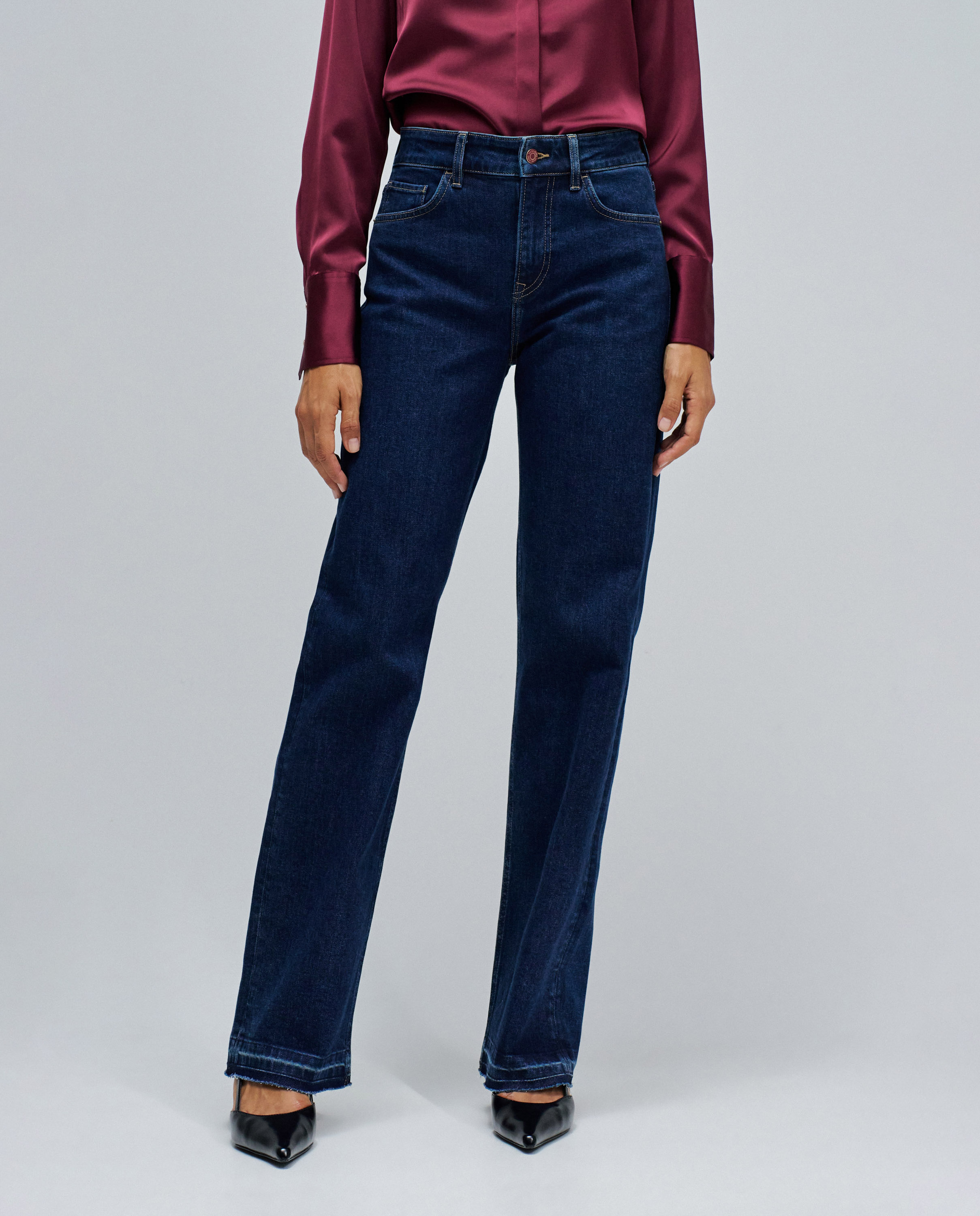 Vaqueros de mujer true straight - Salsa Jeans - Azul Azul-5