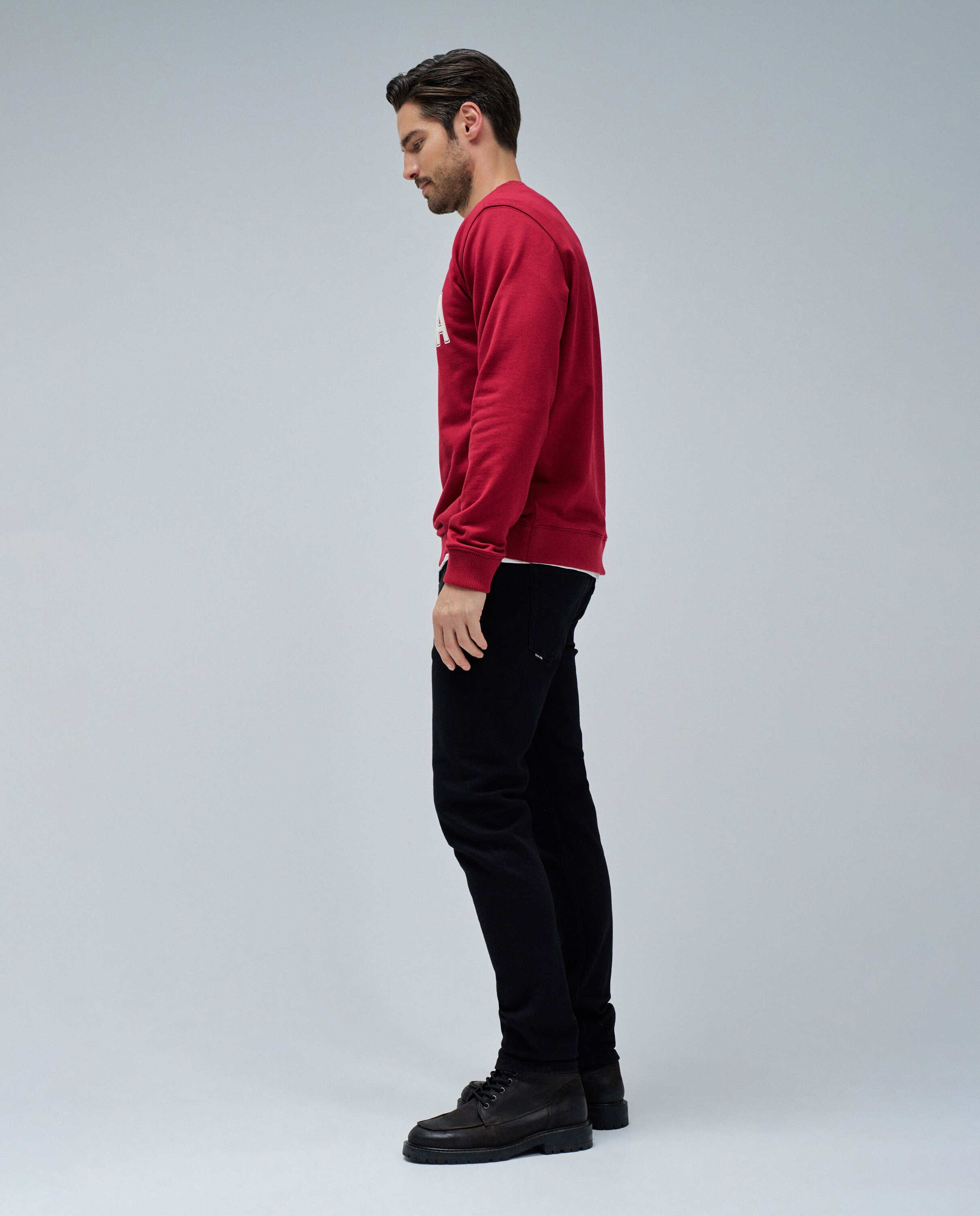 Sudadera de hombre con logo - Salsa Jeans - Rojo Rojo-2