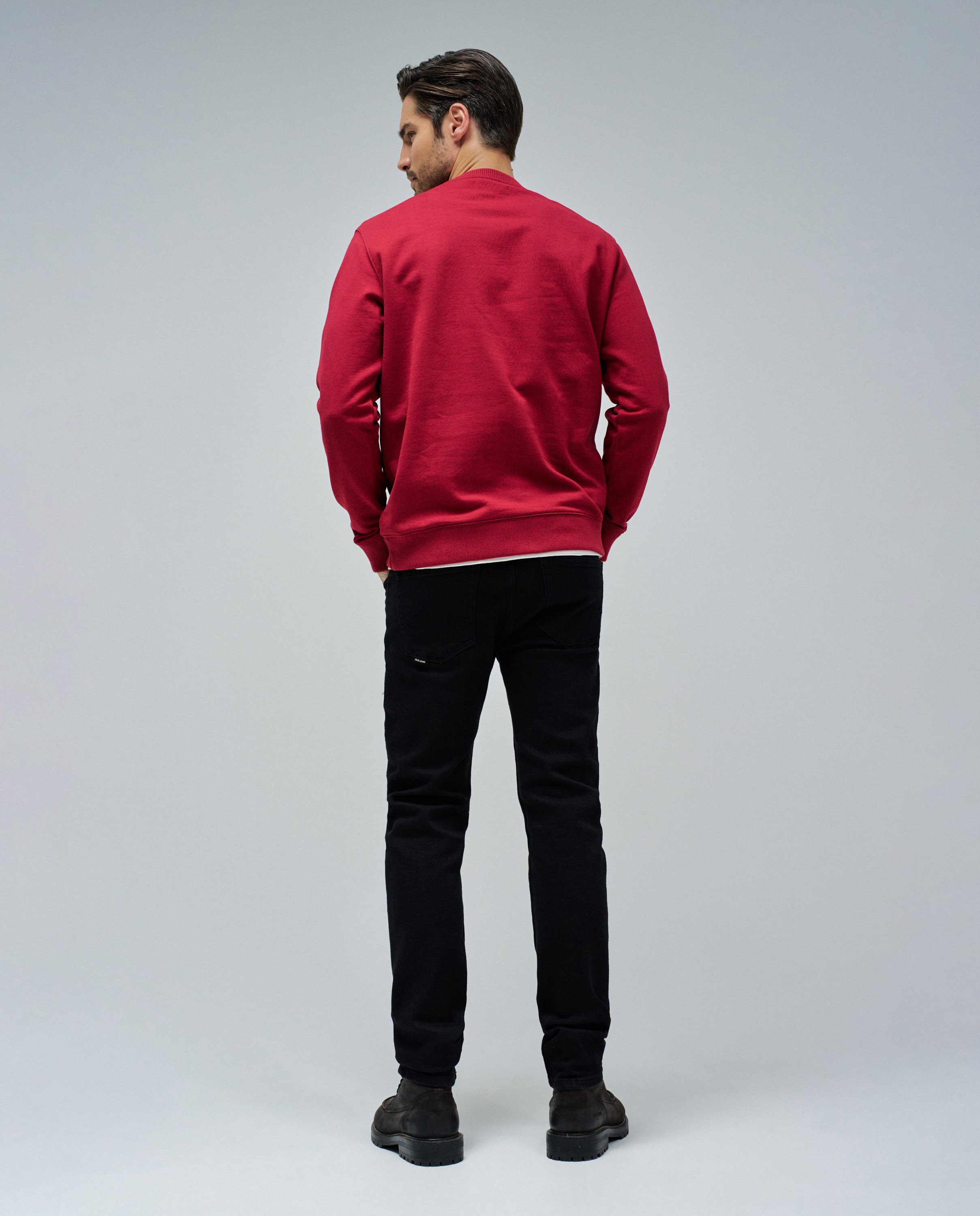Sudadera de hombre con logo - Salsa Jeans - Rojo Rojo-3