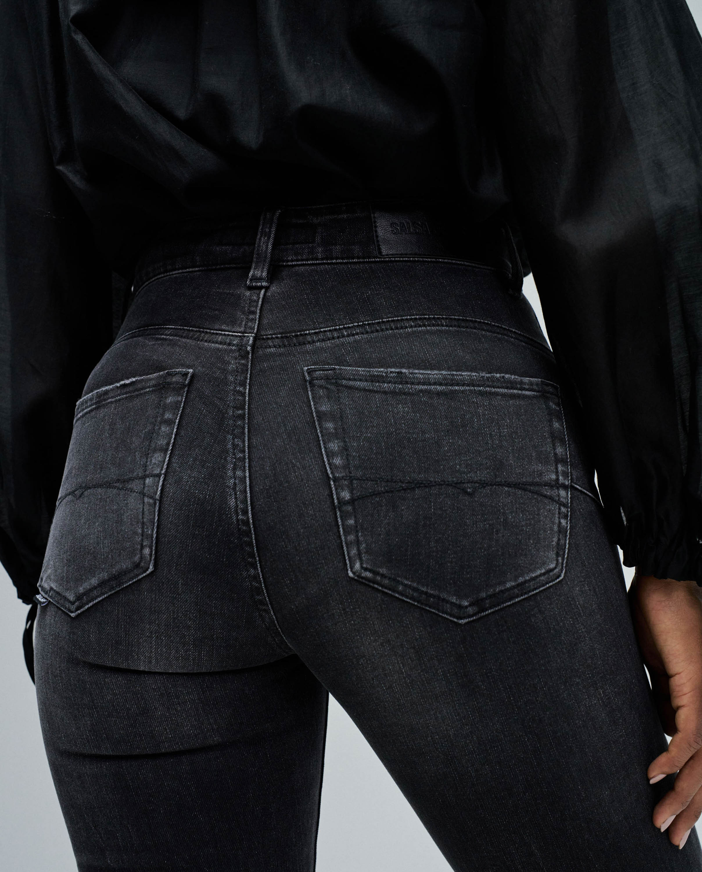 Vaqueros de mujer faith cropped skinny - Salsa Jeans - Negro Negro-4