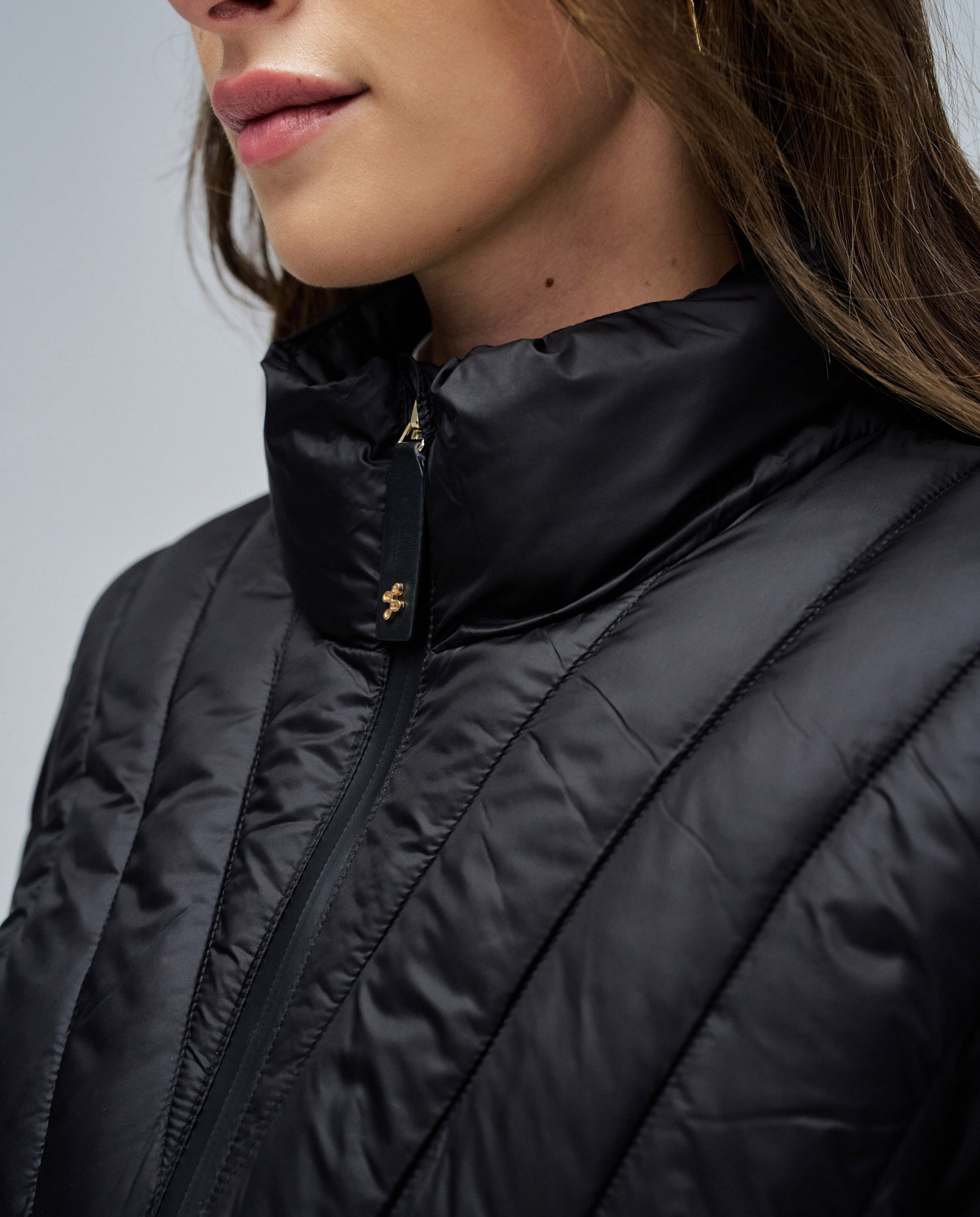 Chaqueta de mujer acolchada corta jackie - Salsa Jeans - Negro Negro-4