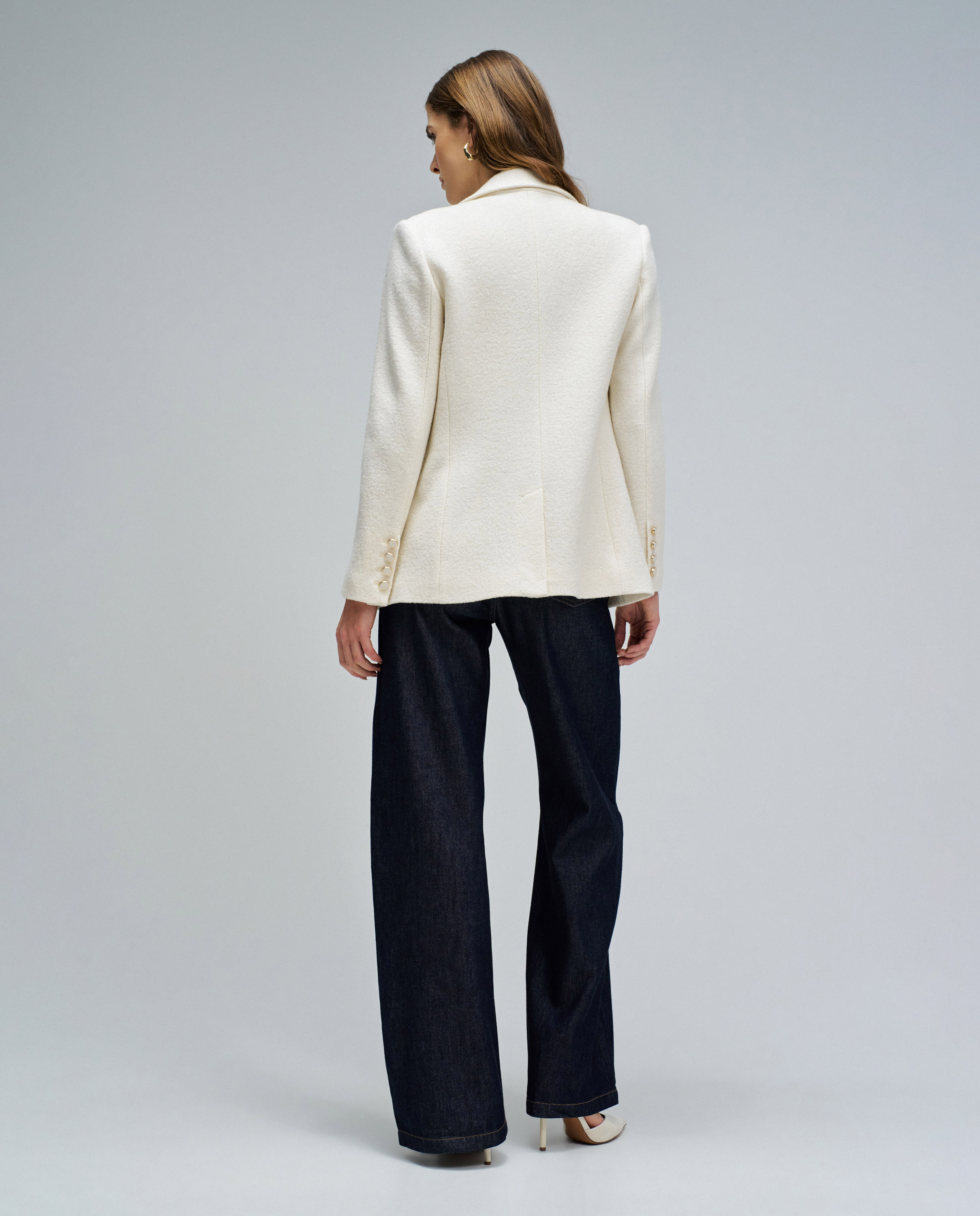 Americana de mujer texturizada de lana - Salsa Jeans - Natural Natural-3