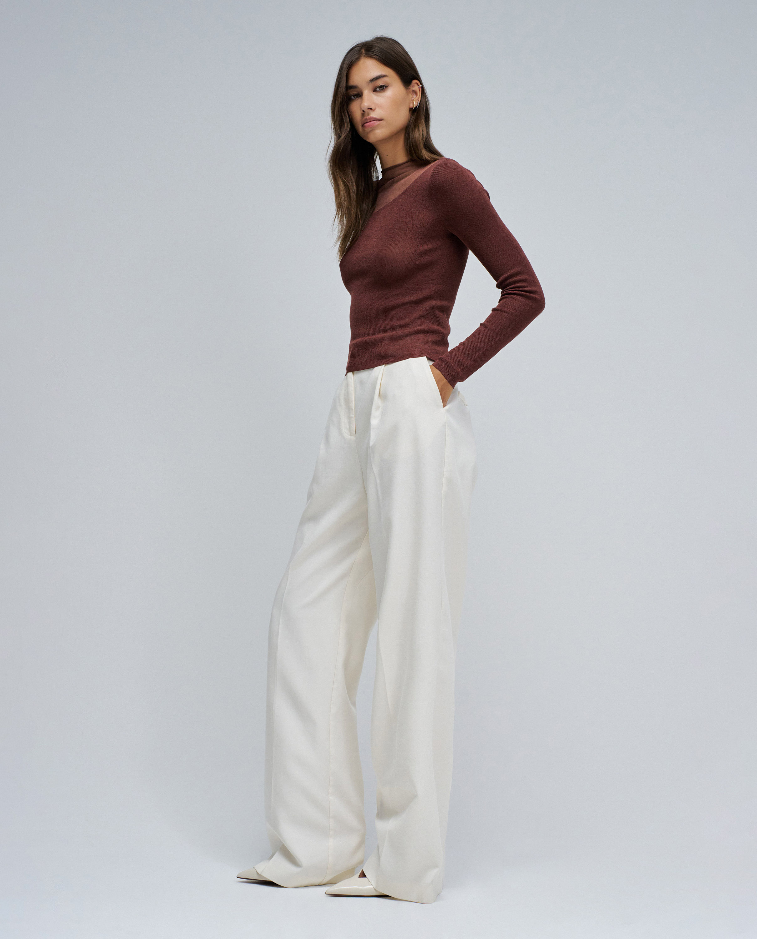 Jersey de mujer con transparencia - Salsa Jeans - Camel Camel-2