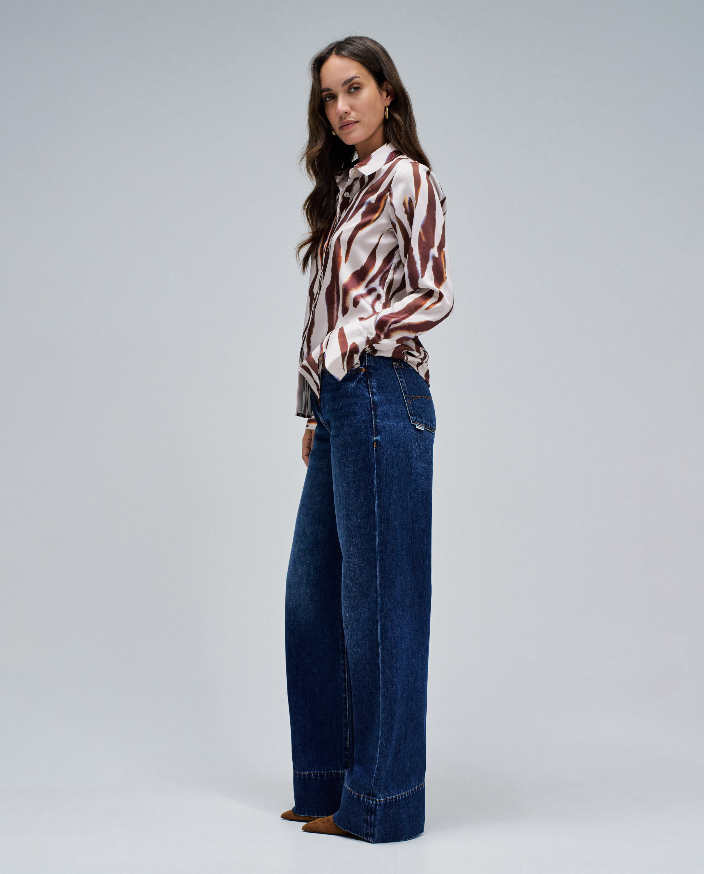 Camisa de mujer con estampado - Salsa Jeans - Camel Camel-2