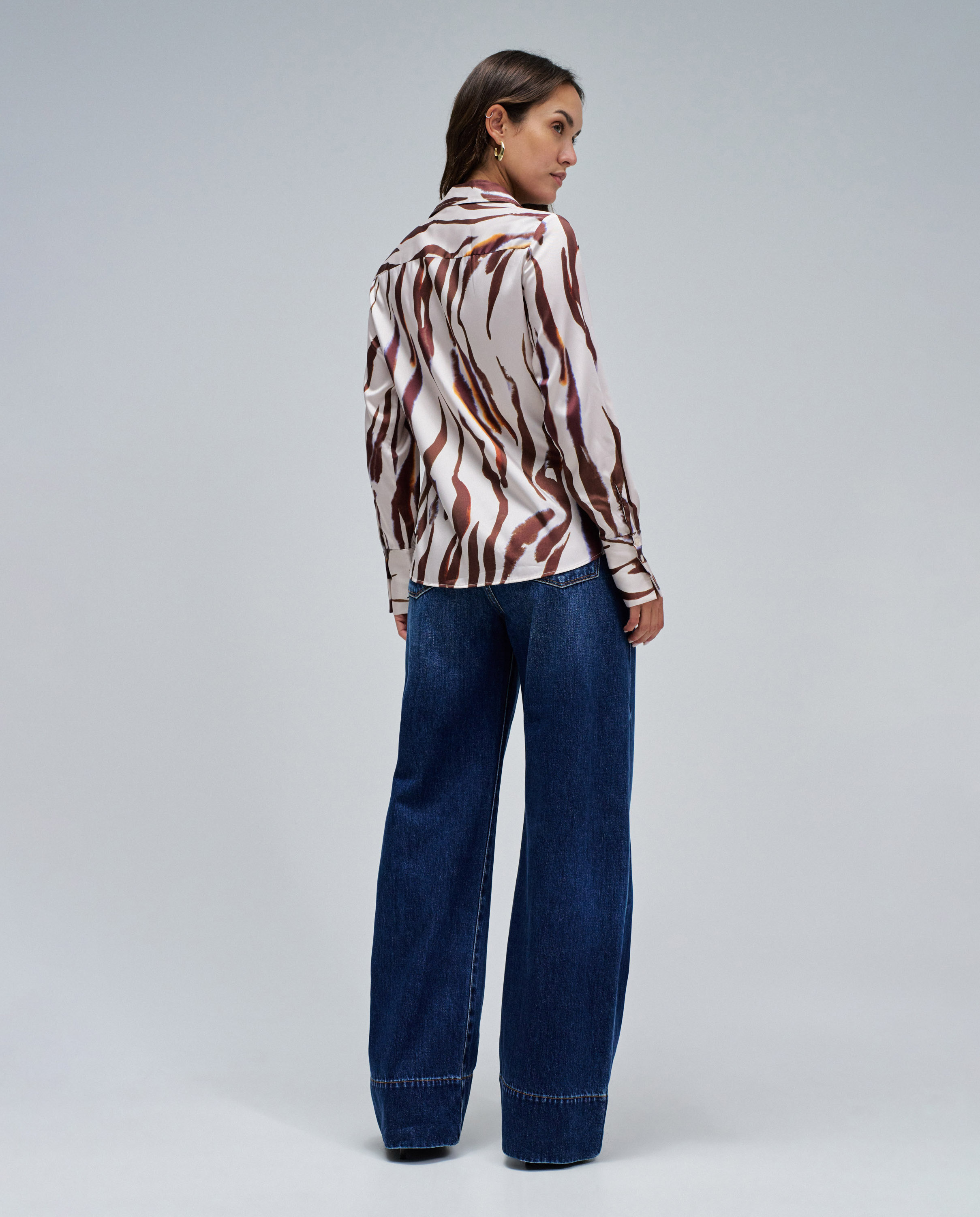 Camisa de mujer con estampado - Salsa Jeans - Camel Camel-3