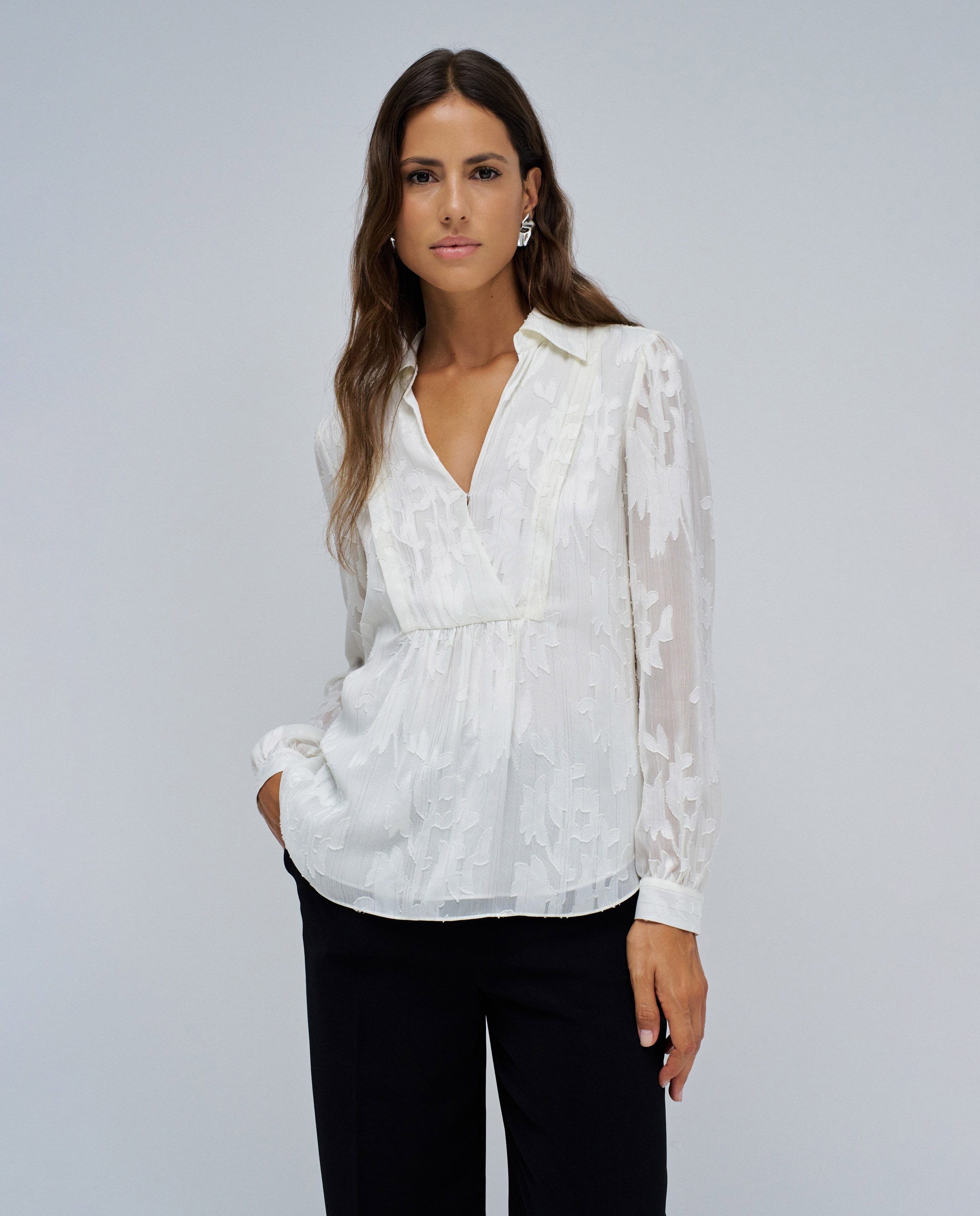 Salsa Jeans - Camisa de mujer satinada.