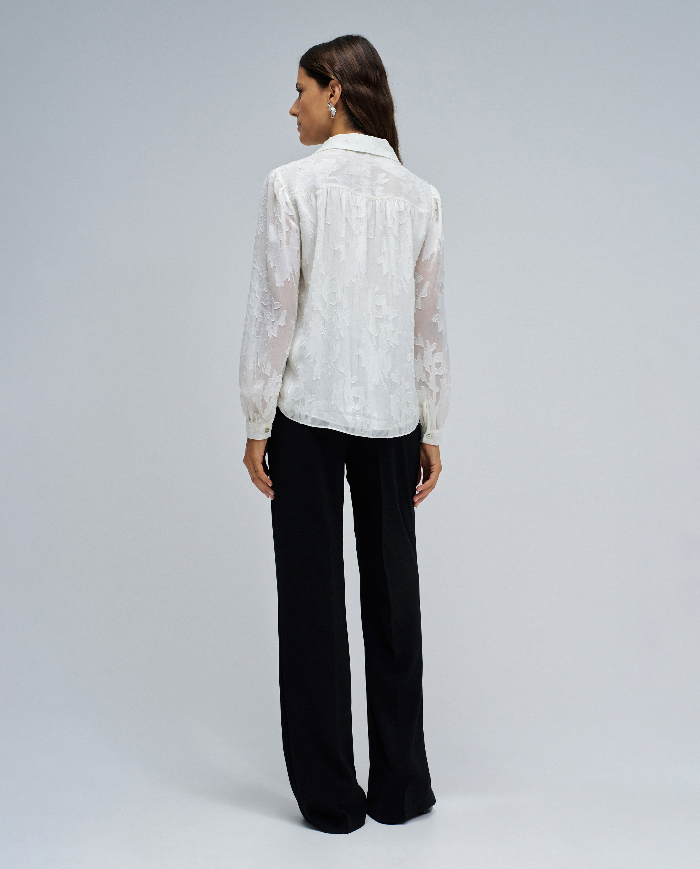 Camisa de mujer satinada - Salsa Jeans - Crema Crema-3