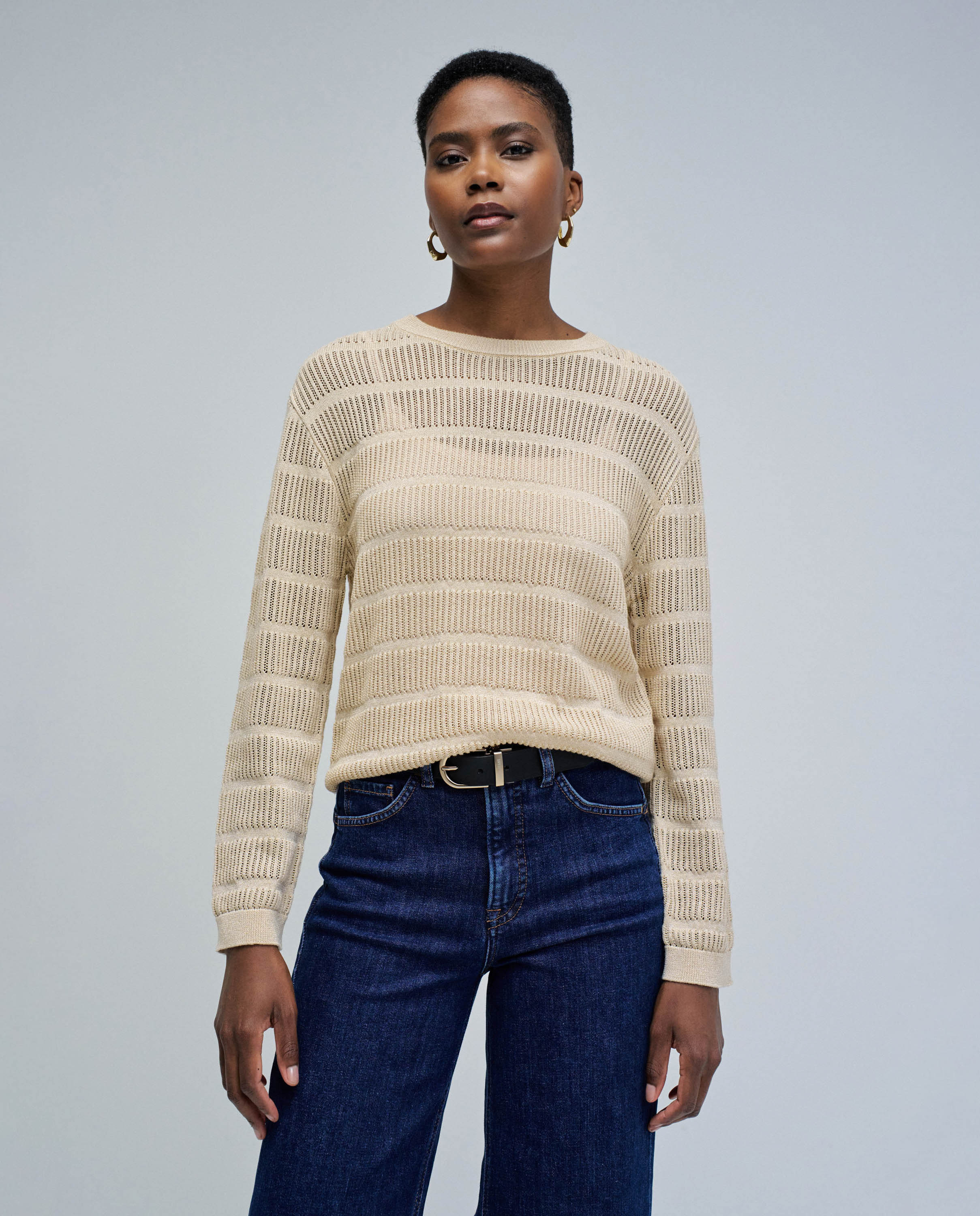Salsa Jeans - Jersey de mujer de punto con brillo.