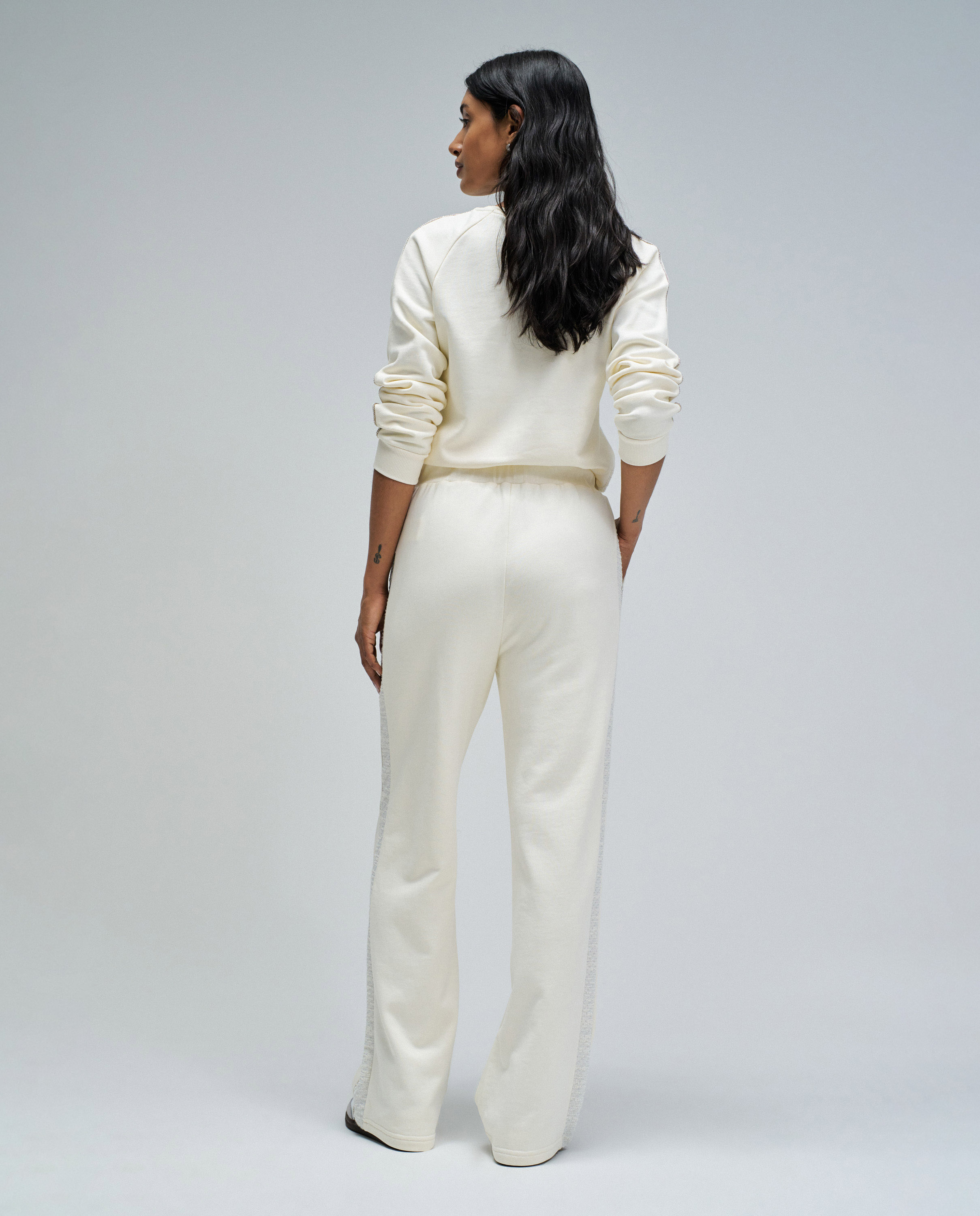 Pantalones de mujer joggers con pierna straight - Salsa Jeans - Crema Crema-3