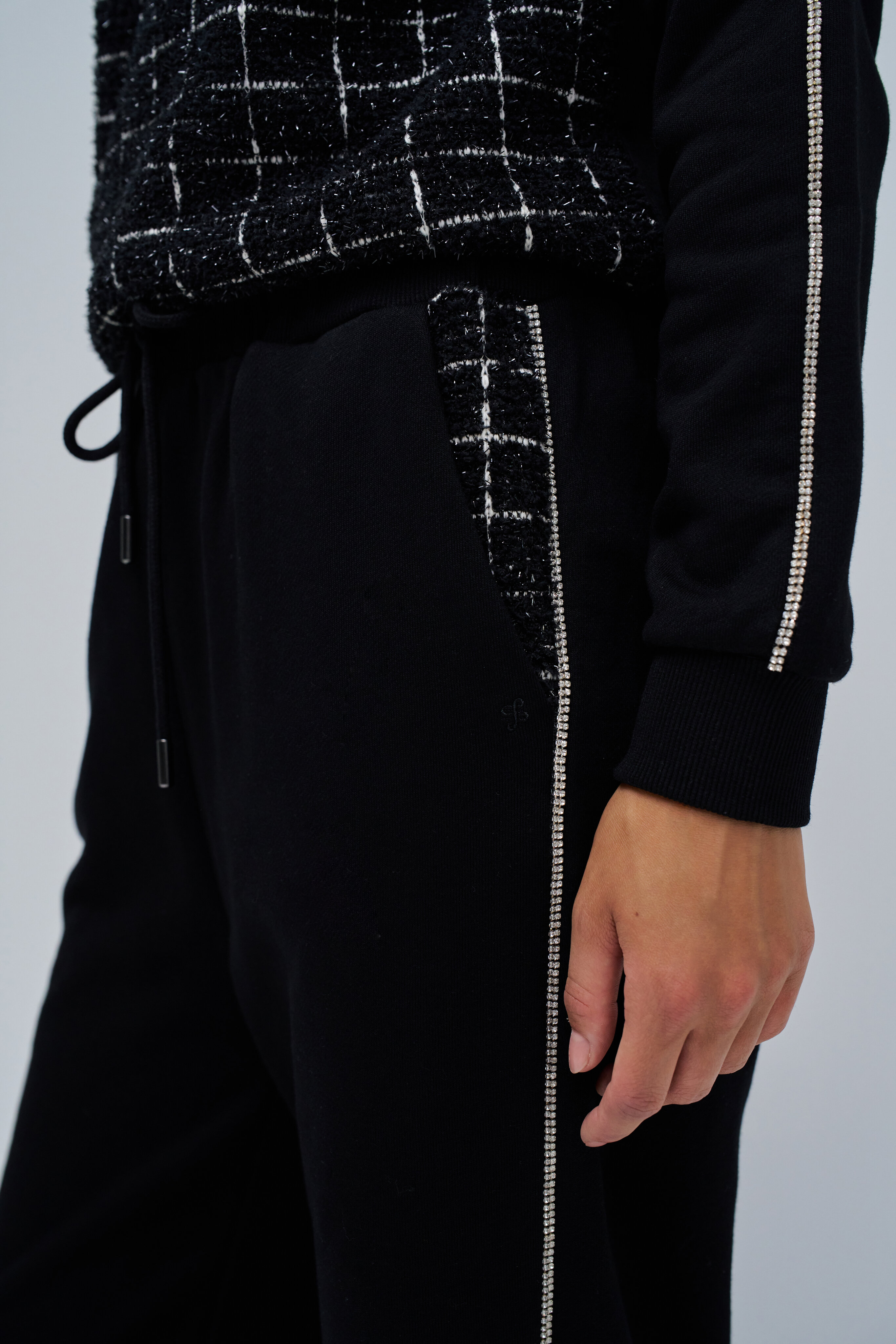 Pantalones de mujer joggers de tela - Salsa Jeans - Negro Negro-4