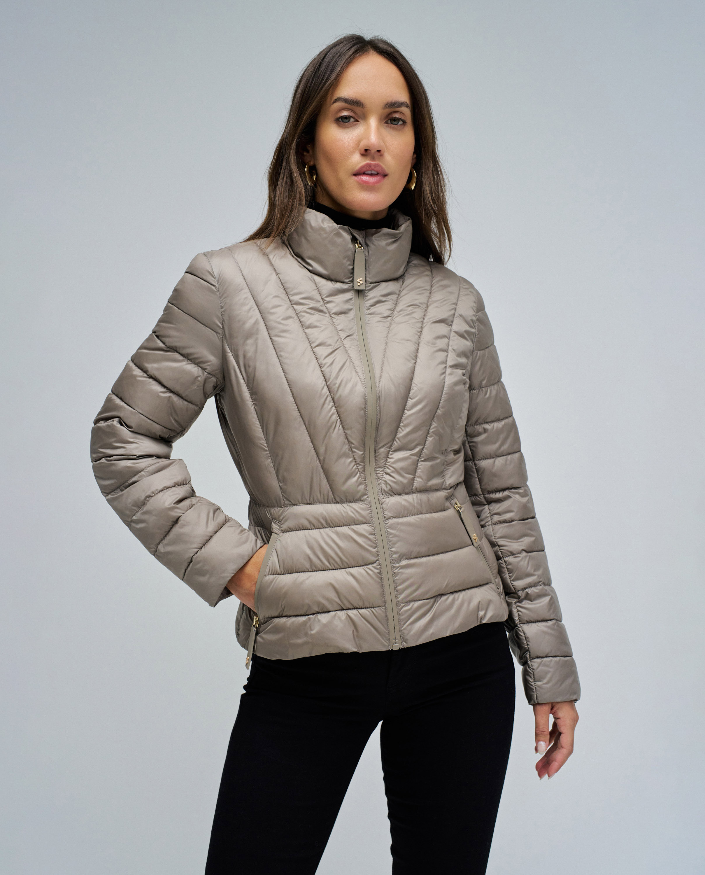 Imagen 0 de Chaqueta de mujer acolchada corta jackie Marrón