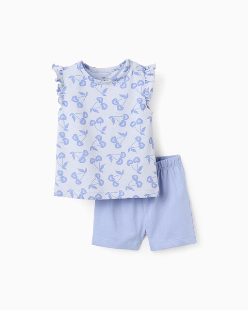 Imagen 0 de Pijama de bebé niña 2 piezas de canalé