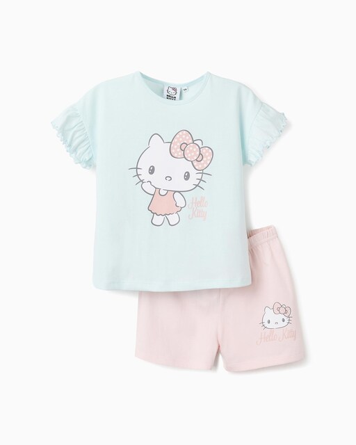 Imagen 0 de Pijama de niña 100% algodón motivo Hello Kitty