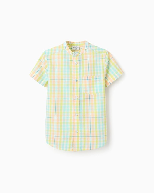 Imagen 0 de Camisa de niño 100% algodón de cuadros