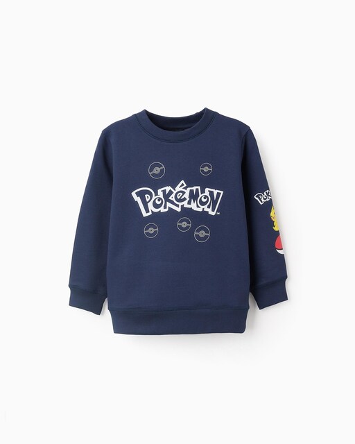 Imagen 0 de Jersey de niño con cuello redondo motivo Pokémon