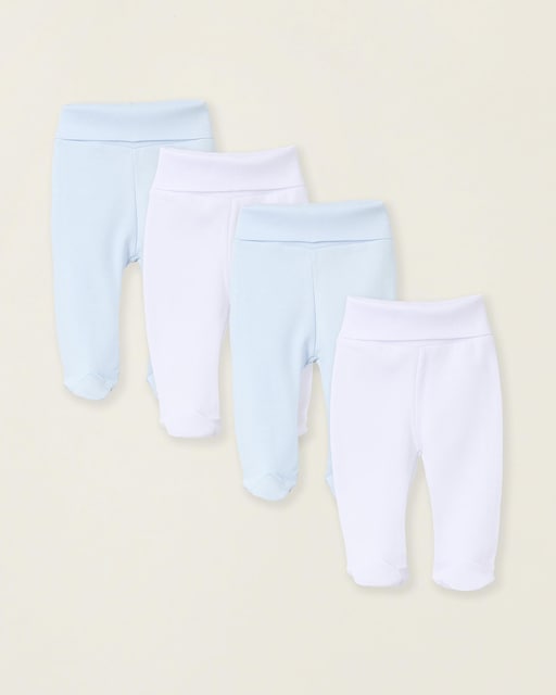 Imagen 0 de Pack de 4 polainas de bebé 100% algodón cintura alta