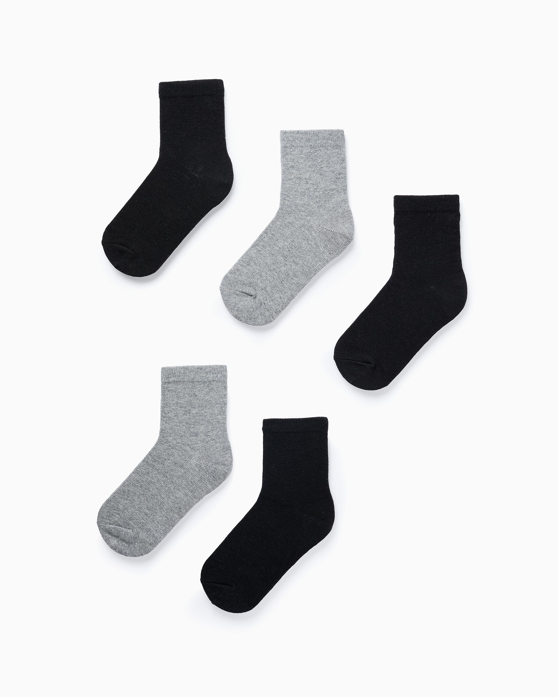 Pack de 5 calcetines de niño de punto y de algodón - Zippy - Multicolor Multicolor-1