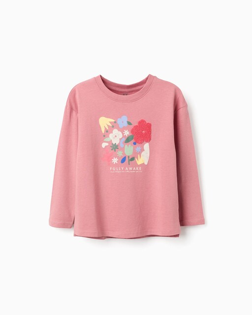 Imagen 0 de Camiseta de niña 100% algodón con estampado