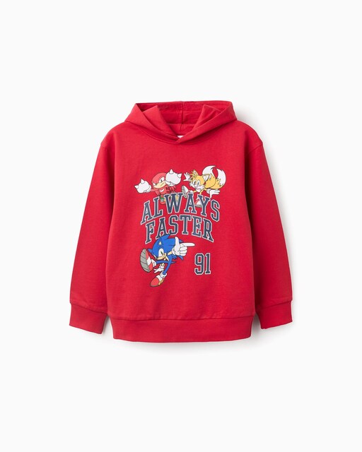 Imagen 0 de Sudadera de niño con capucha estampado Sonic