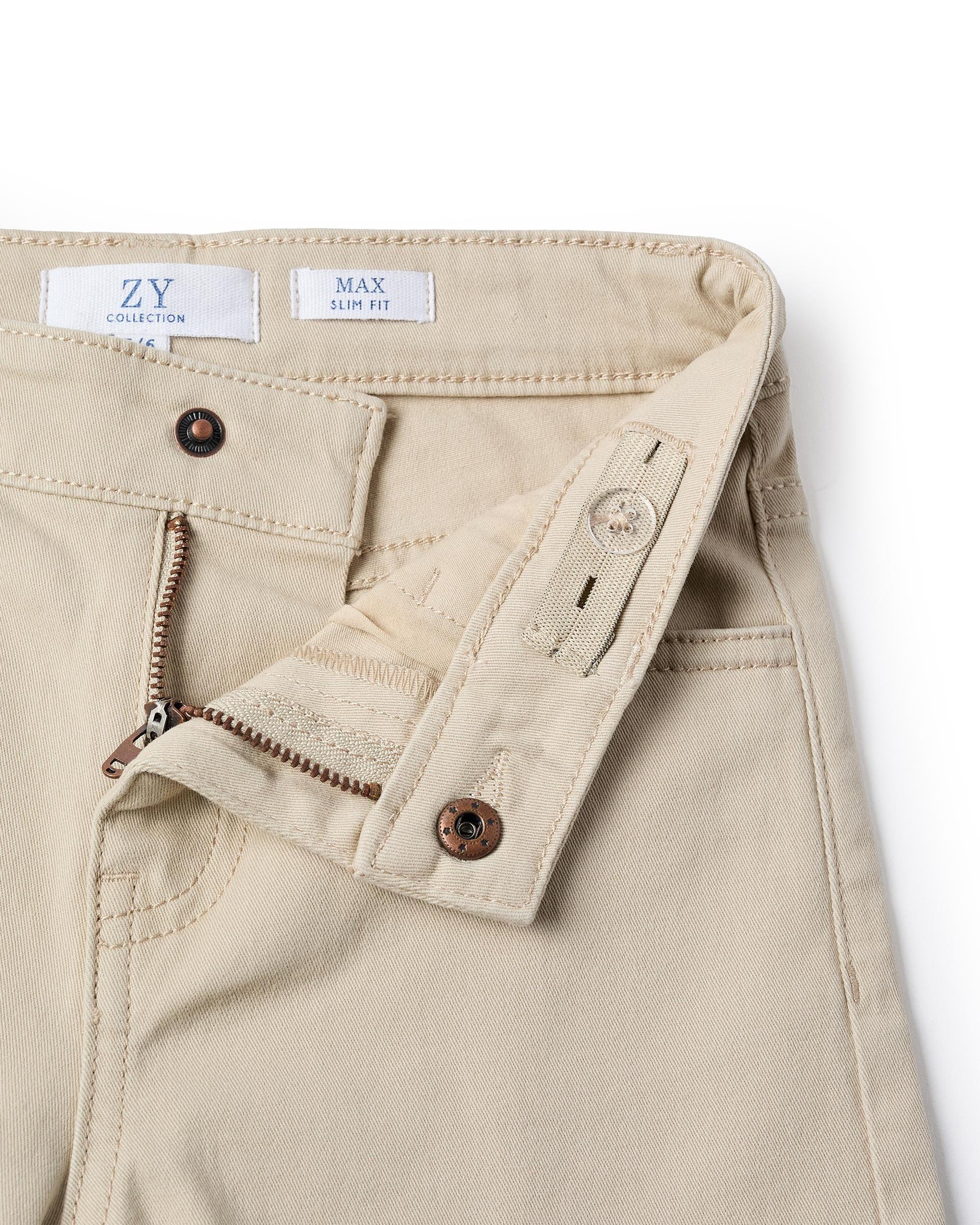 Imagen 3 de Pantalones cinco bolsillos de niño de sarga slim fit - Zippy - Beige Beige