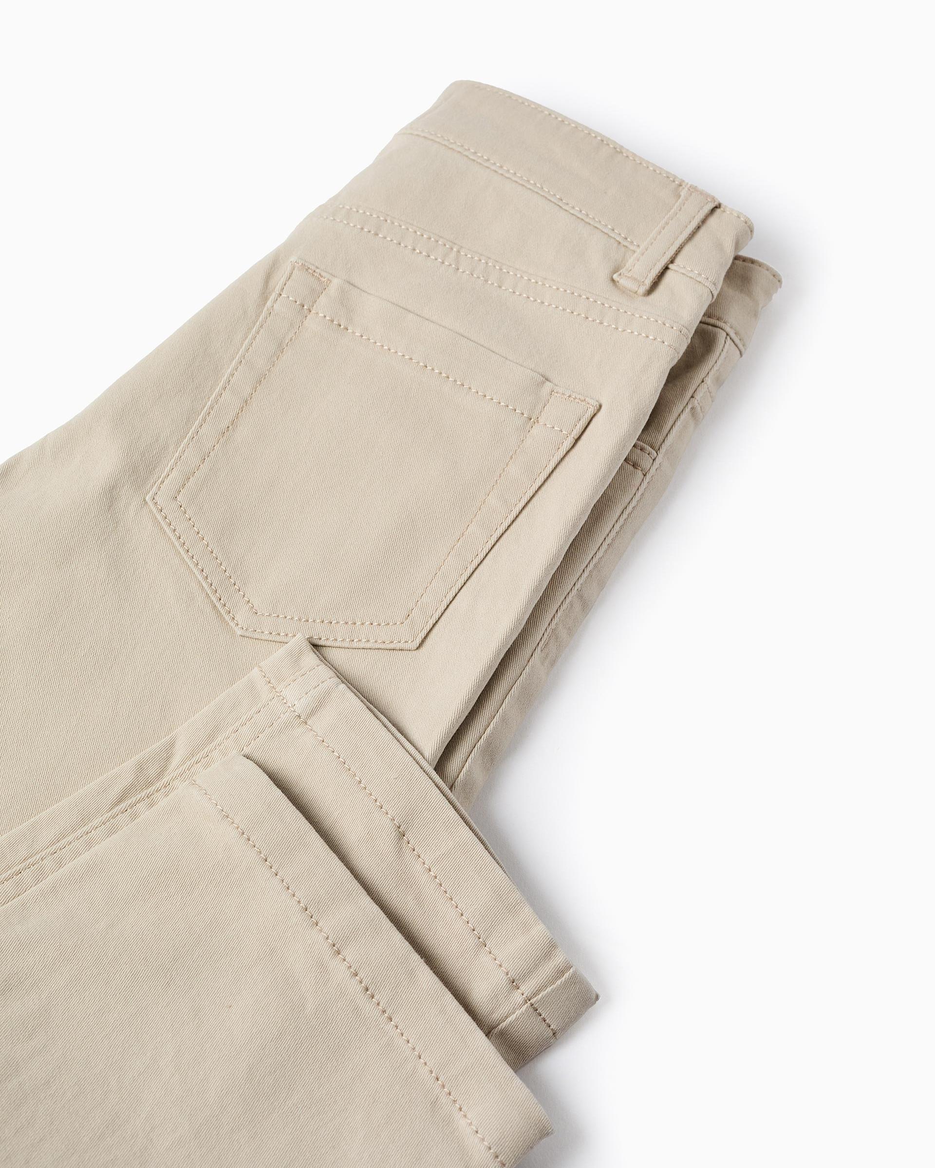 Imagen 4 de Pantalones cinco bolsillos de niño de sarga slim fit - Zippy - Beige Beige